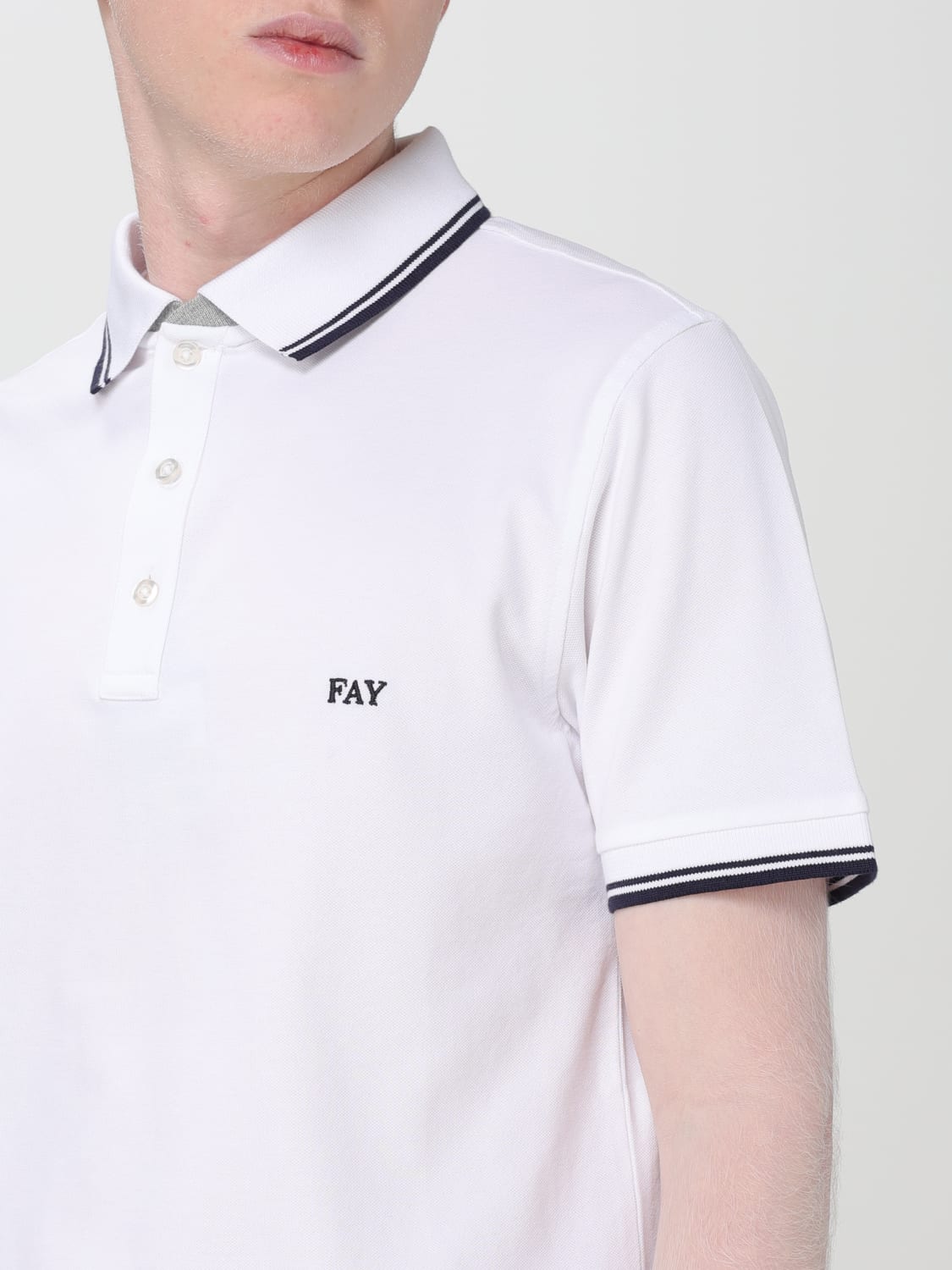 FAY POLO SHIRT: T-shirt men Fay, White - Img 3