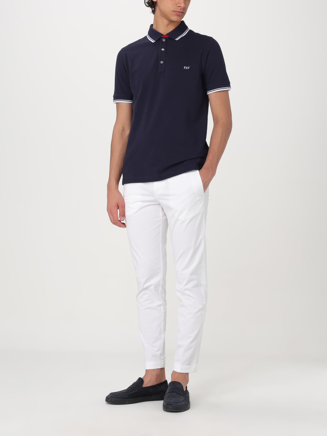 FAY POLO: T-shirt herren Fay, Blau - Img 2