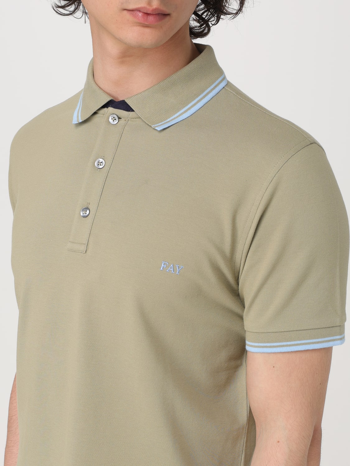 FAY POLO: Camiseta hombre Fay, Verde - Img 3