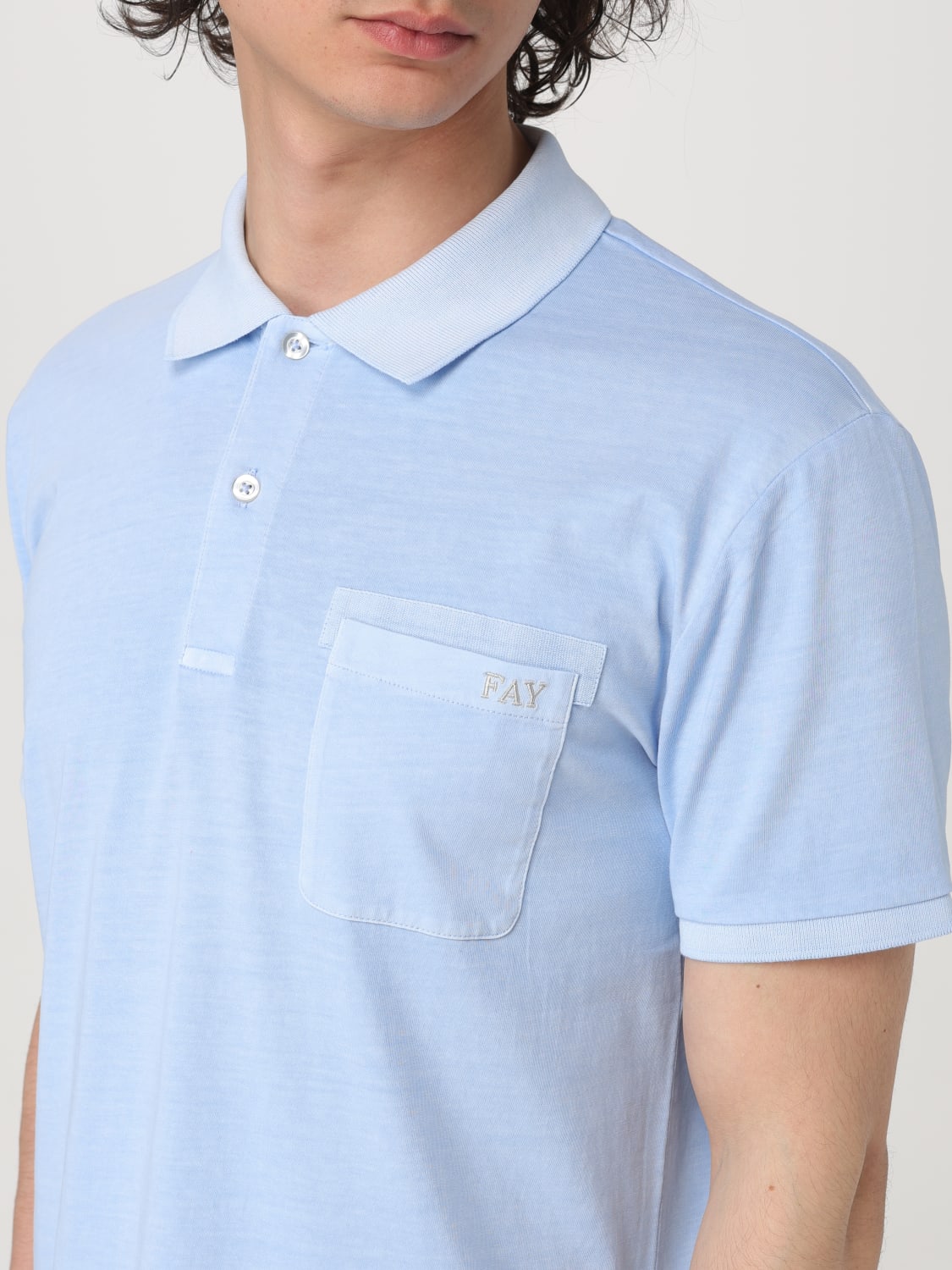 FAY POLO SHIRT: Polo men Fay, Blue - Img 3