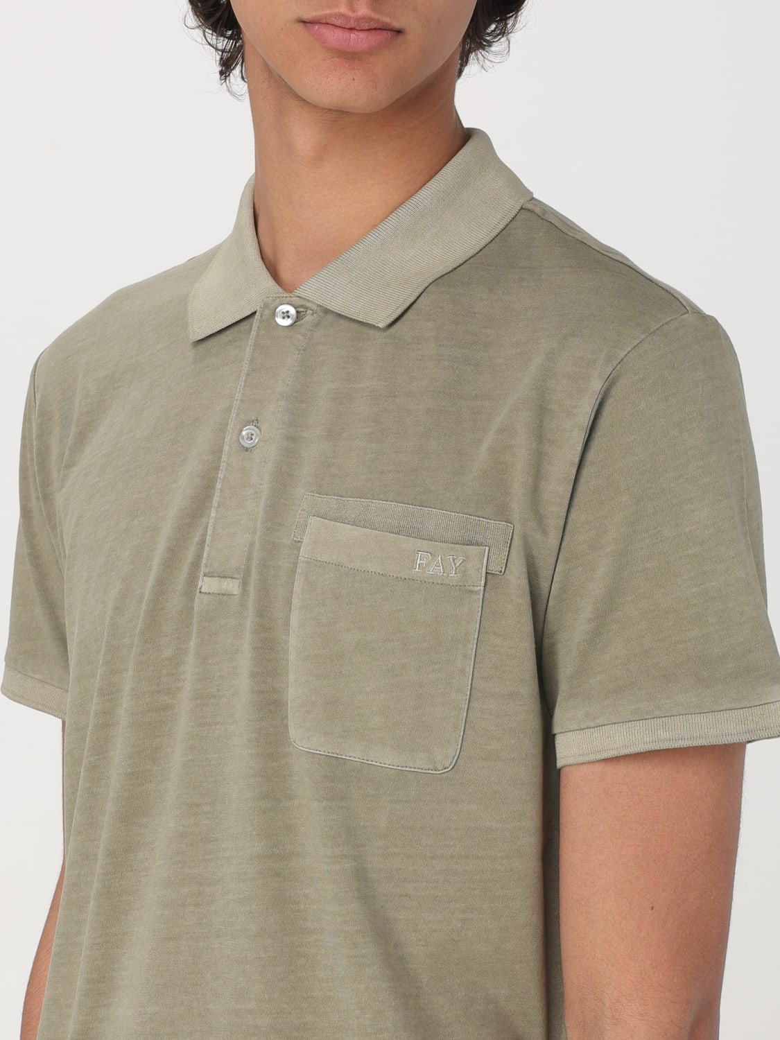 FAY POLO SHIRT: Polo men Fay, Green - Img 3