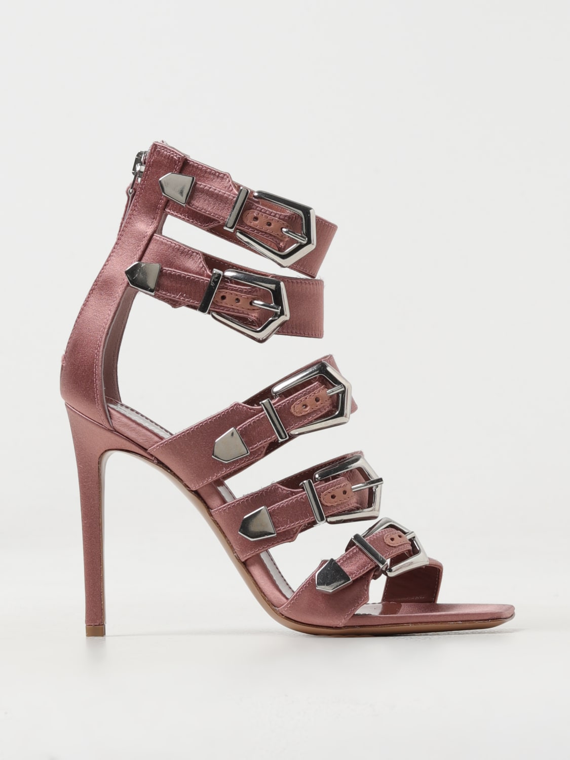 PARIS TEXAS HEELED SANDALS: Flat sandals woman Paris Texas, Pink - Img 1