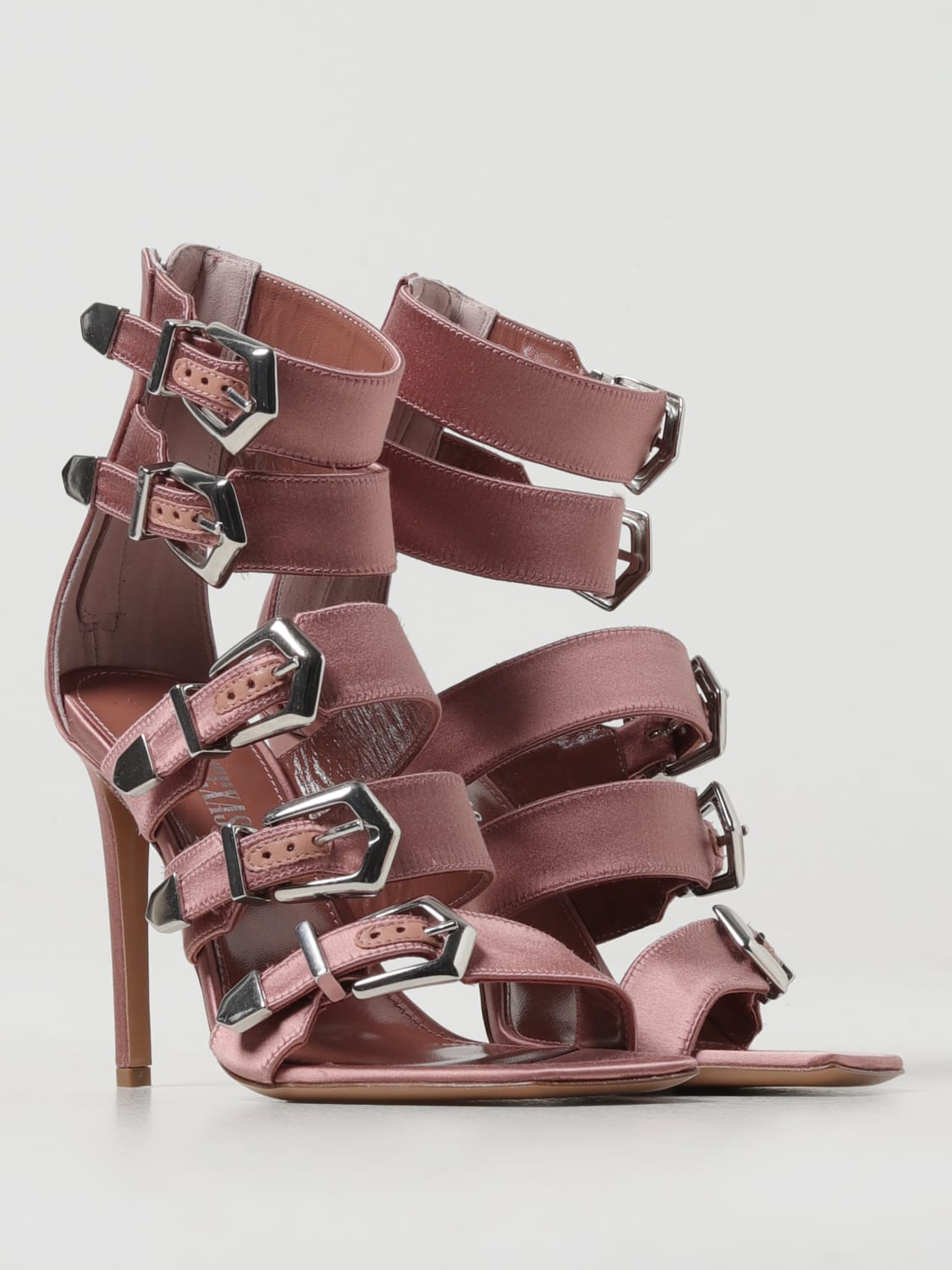 PARIS TEXAS HEELED SANDALS: Flat sandals woman Paris Texas, Pink - Img 2