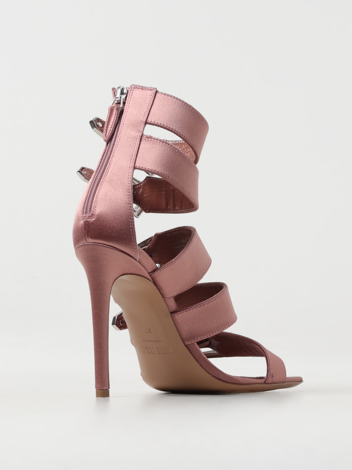 PARIS TEXAS HEELED SANDALS: Flat sandals woman Paris Texas, Pink - Img 3