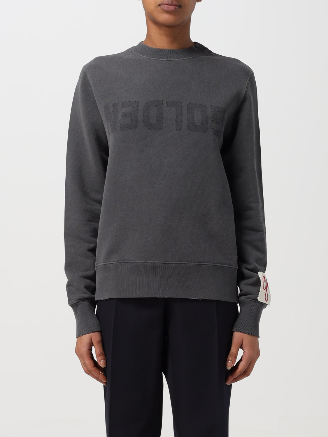 GOLDEN GOOSE SWEATSHIRT: Sweater woman Golden Goose, Grey - Img 1