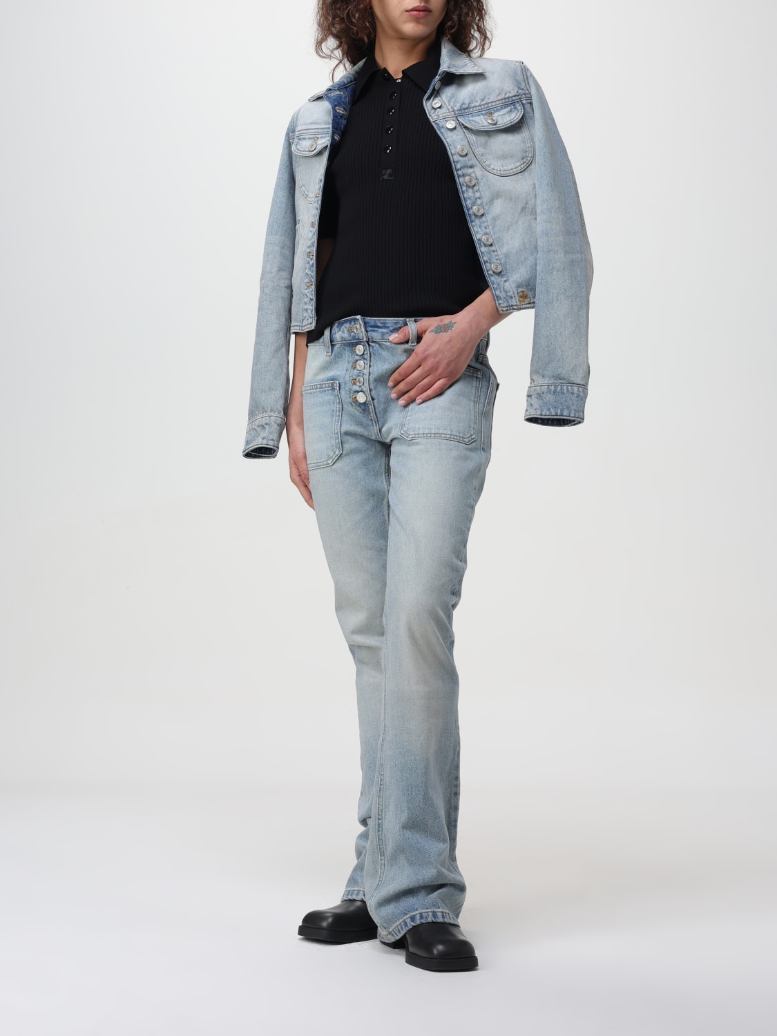 COURRÈGES VESTE: Veste femme CourrÈges, Denim - Img 2