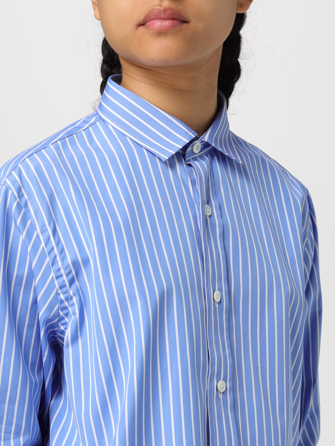 HOMMEGIRLS CAMISA: Camisa mujer Hommegirls, Azul Oscuro - Img 3