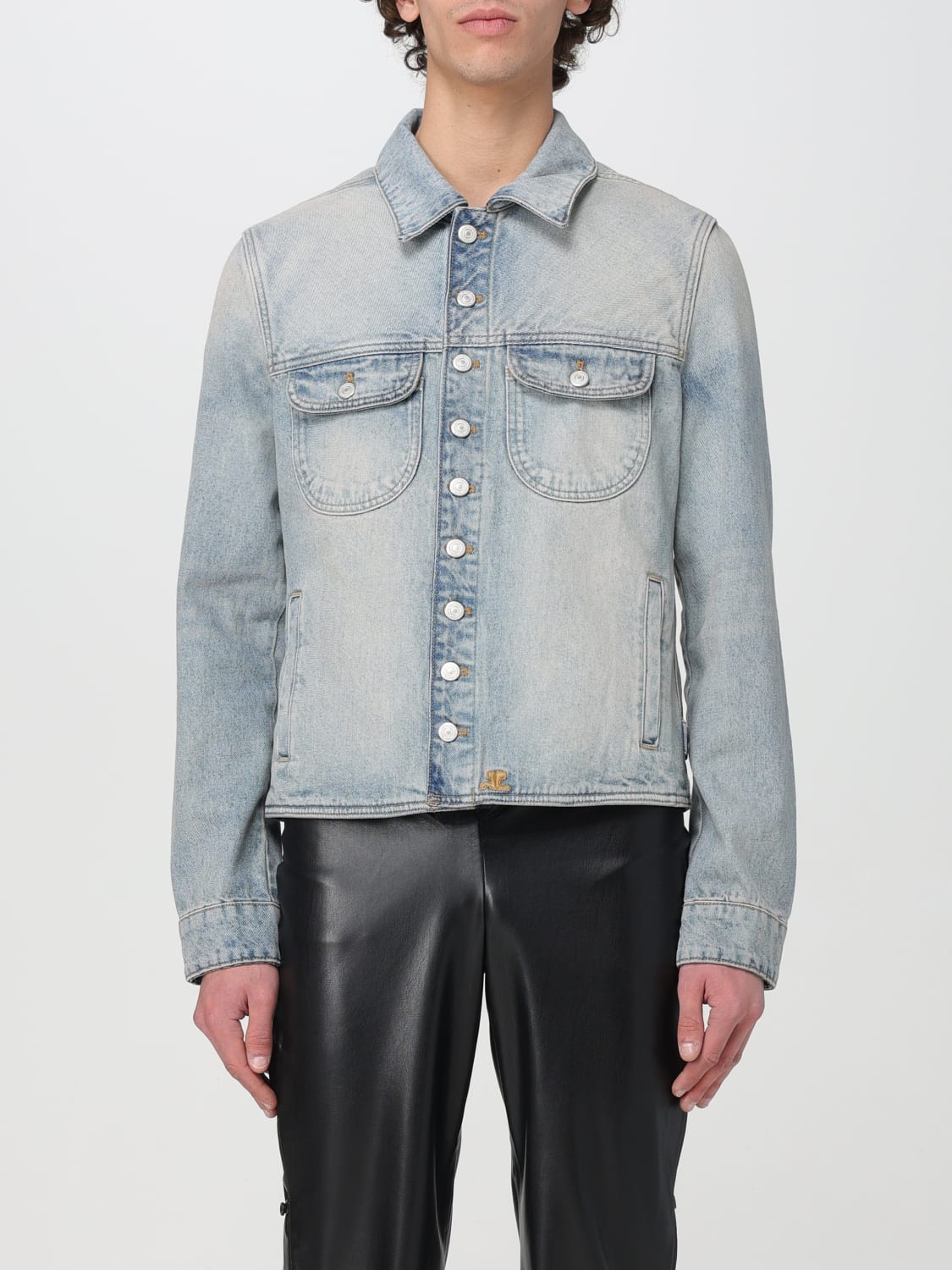 COURRÈGES JACKE: Mantel herren CourrÈges, Denim - Img 1