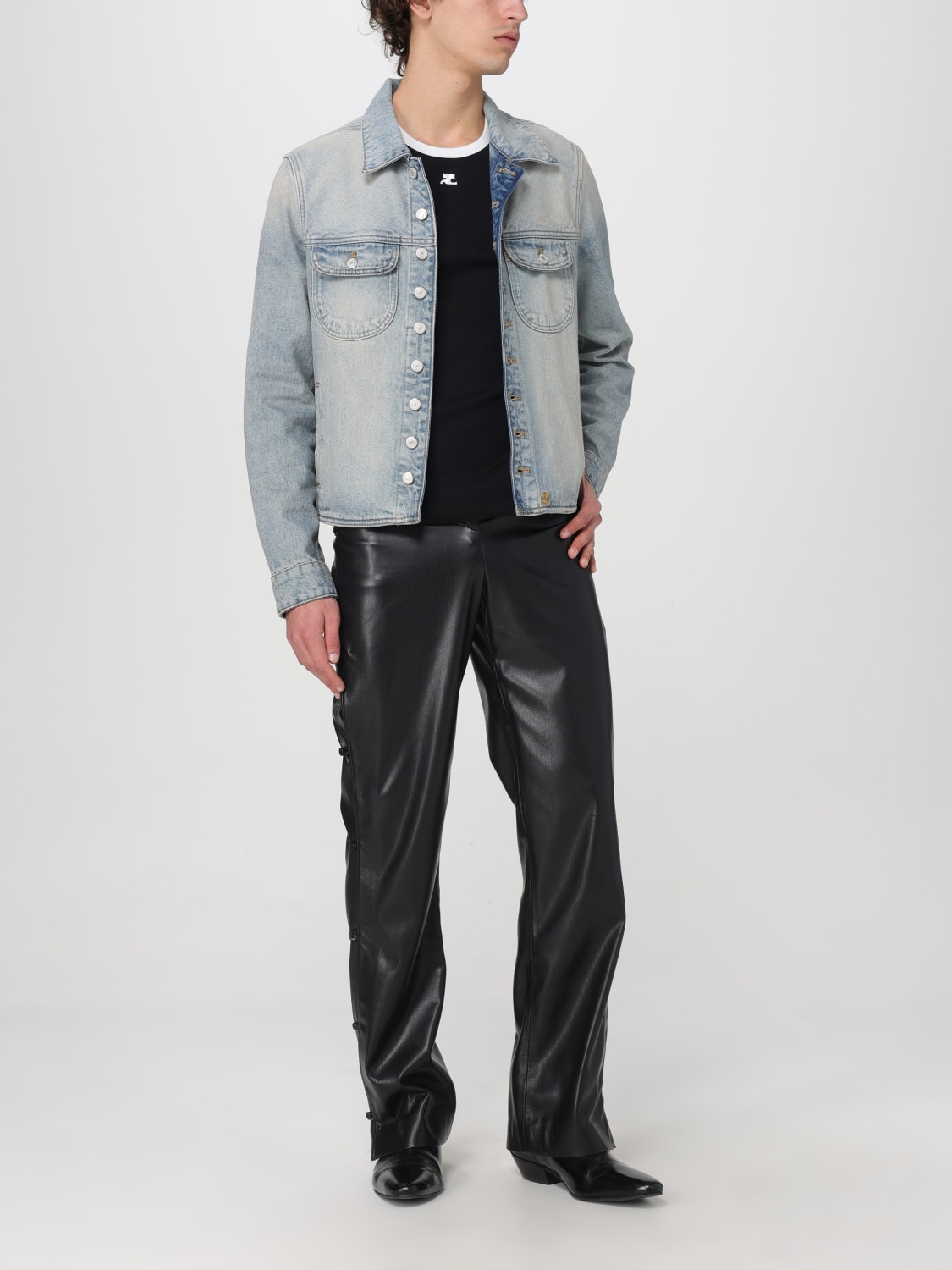 COURRÈGES JACKE: Mantel herren CourrÈges, Denim - Img 2