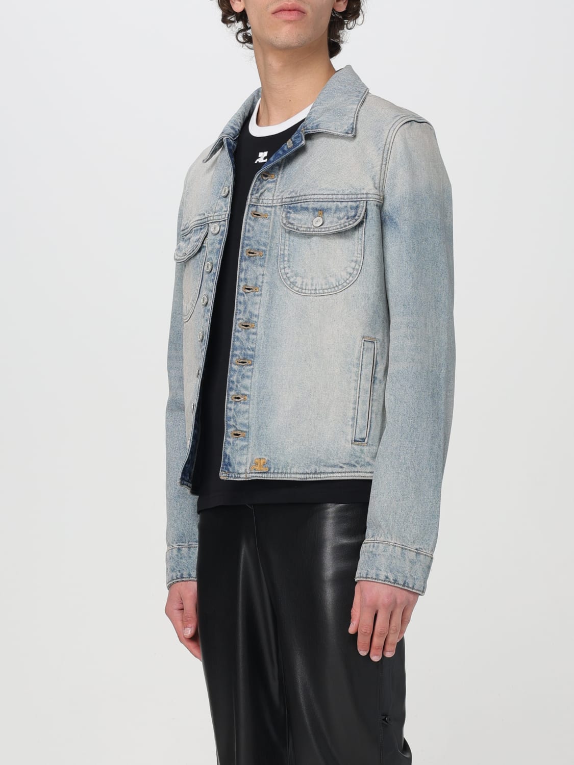 COURRÈGES JACKE: Mantel herren CourrÈges, Denim - Img 4