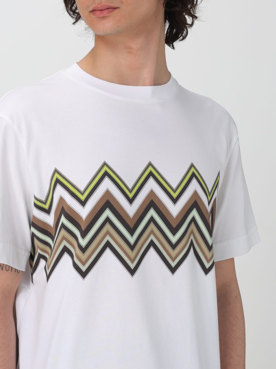 Missoni Outlet: T-shirt men - Green | Missoni t-shirt