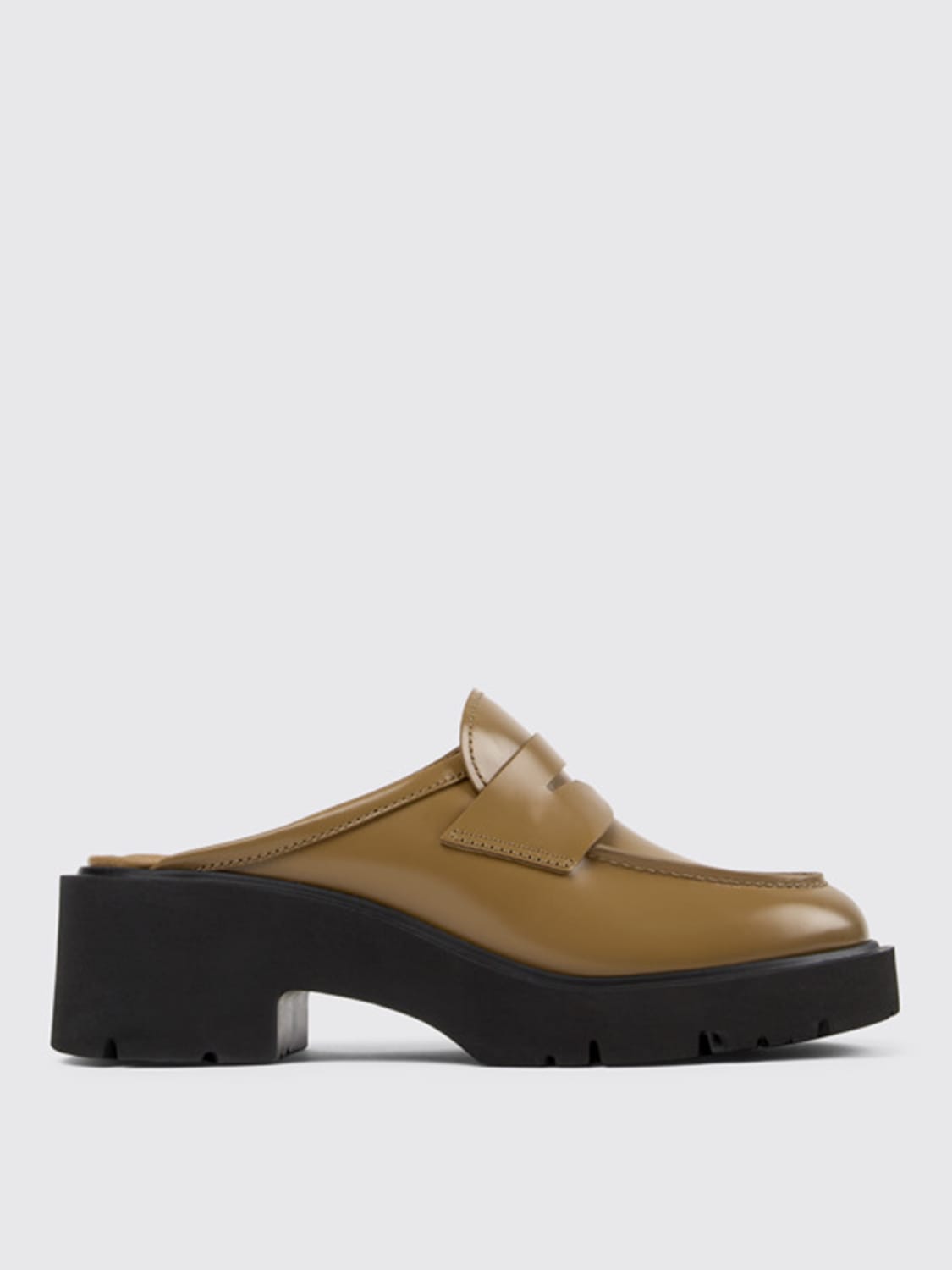 ローファー・オックスフォード CAMPER Woman Loafers Brown K201622-002 MILAH 0 Camper Milah K201622-002 Καφέ Γυναικεία Σαμπό |