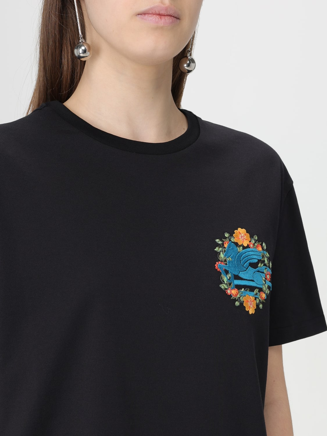 Etro Outlet: T-shirt woman - Black | Etro t-shirt