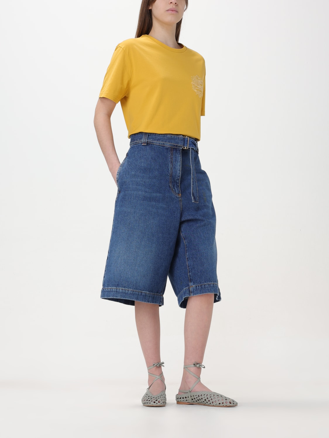 Etro Outlet: T-shirt woman - Yellow | Etro t-shirt