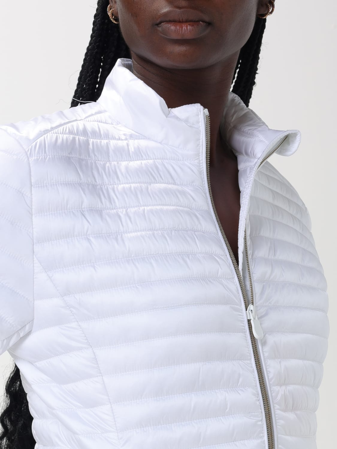 ジャケット SAVE THE DUCK Woman Jacket White D38370WIRIS18 00000 Save The Duck Outlet: Jacket woman - White | Save The Duck
