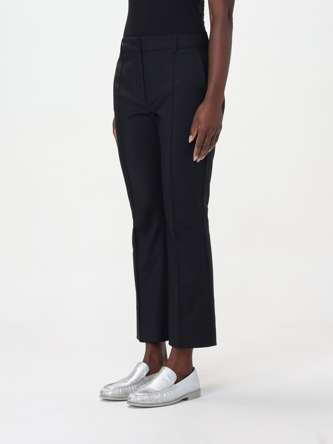 パンツ SPORTMAX BLACK COTTON PANTS SPORTMAX: Pants woman - Black | Sportmax pants 2412131051600