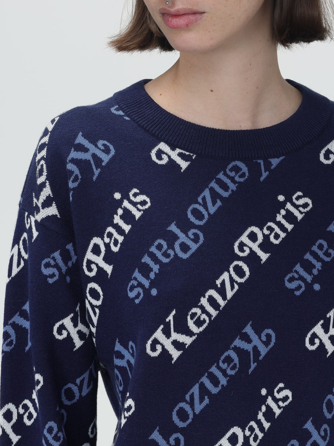 KENZO PULLOVER: Sweatshirt damen Kenzo, Blau - Img 5