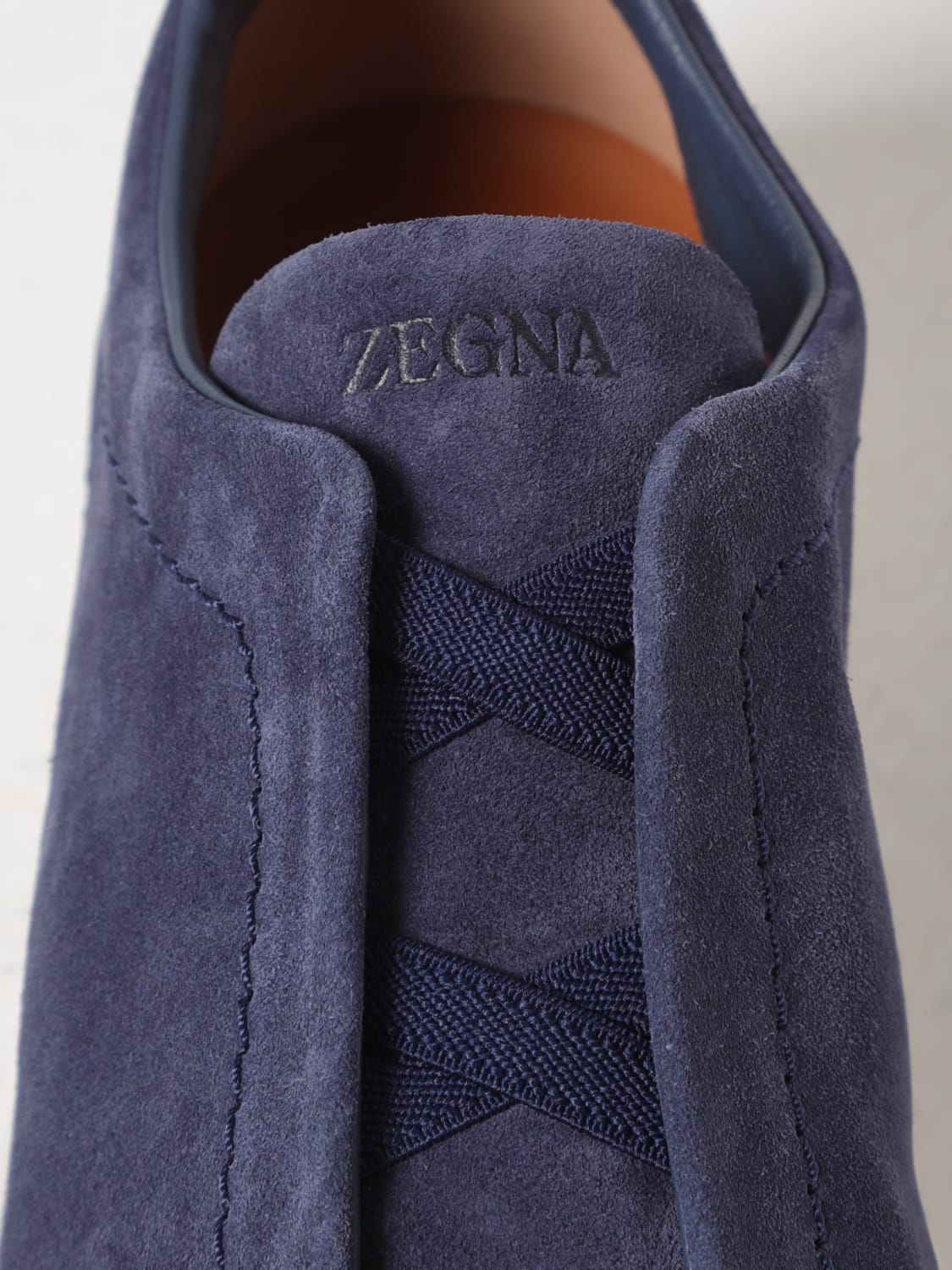 ZEGNA BASKETS: Baskets homme Zegna, Bleu - Img 4