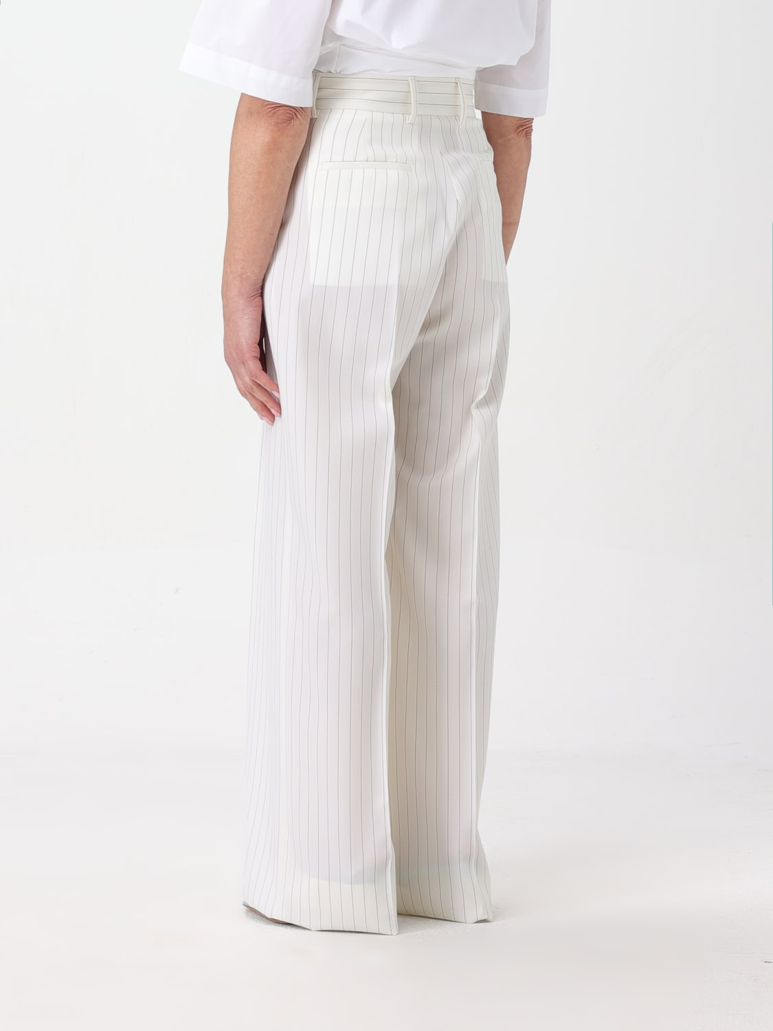 MSGM PANTS: Pants woman MSGM, White - Img 3
