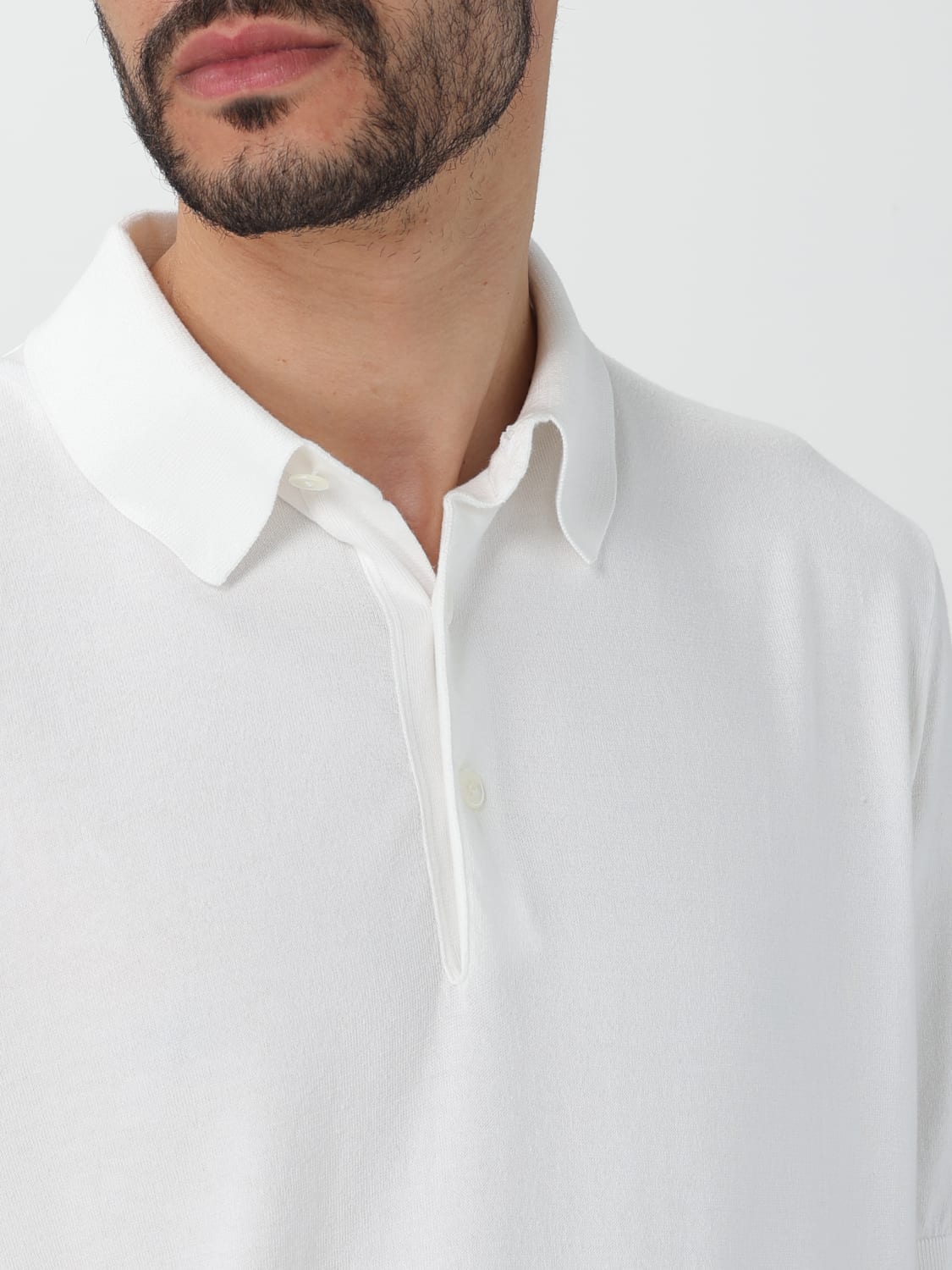 ZEGNA POLO SHIRT: Polo shirt men Zegna, White - Img 5