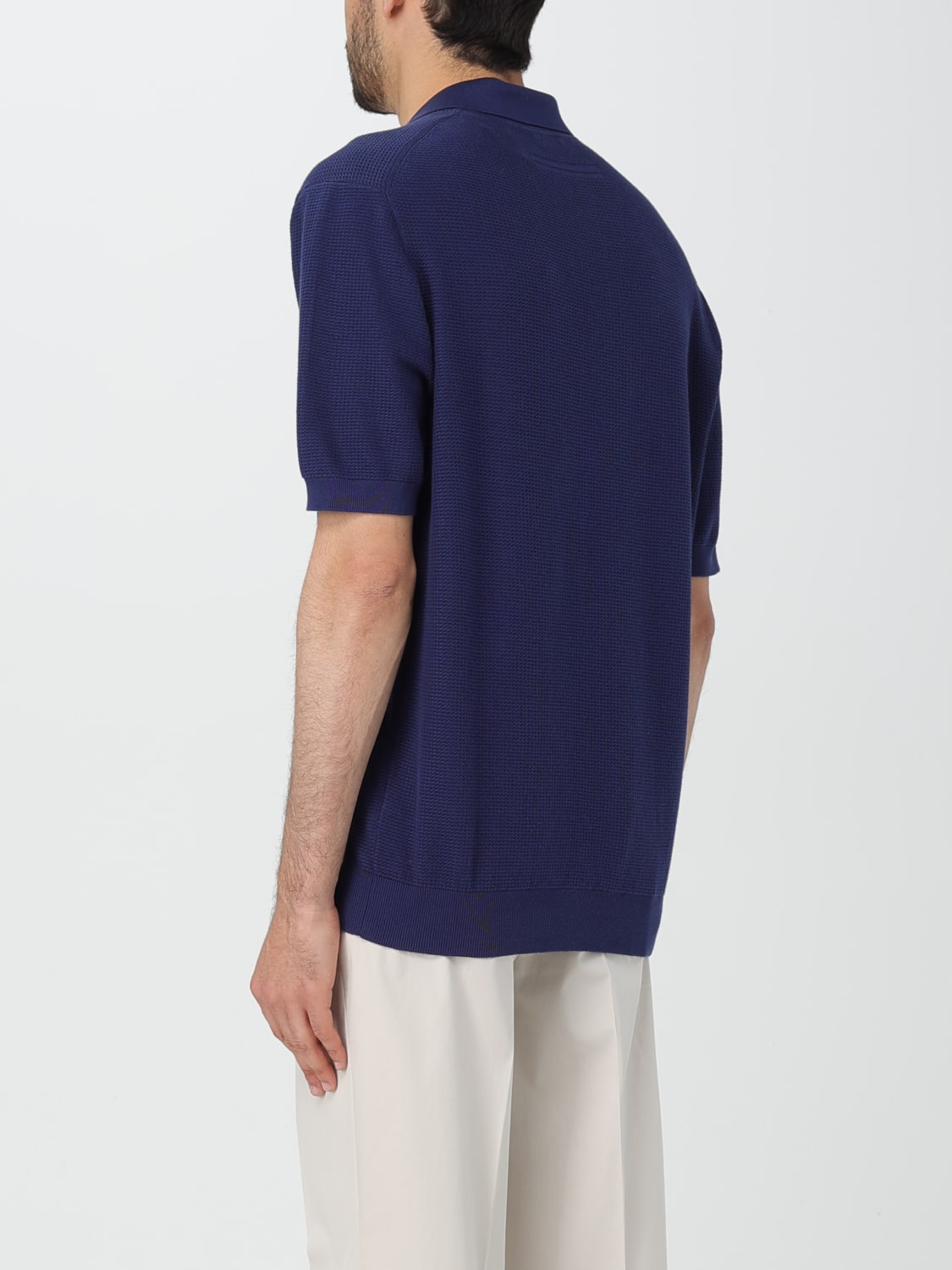 Polo Shirt ZEGNA Men color Blue