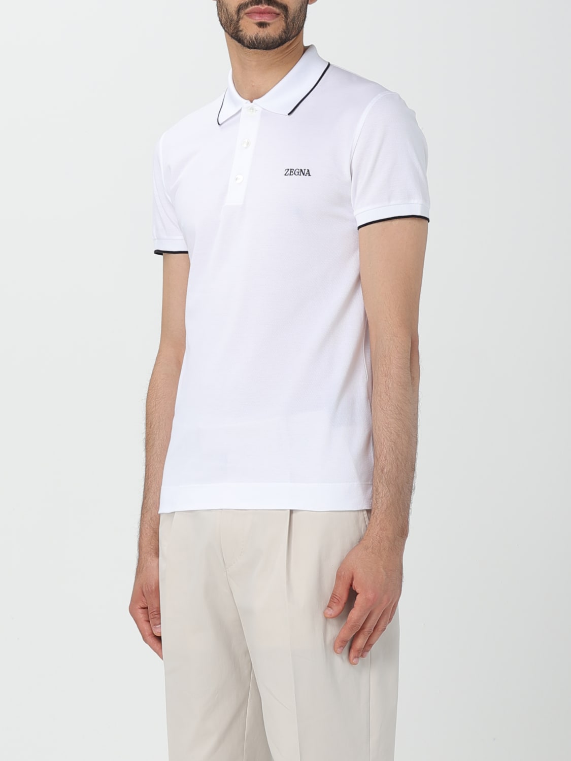 ZEGNA POLO SHIRT: Polo shirt men Zegna, White - Img 4