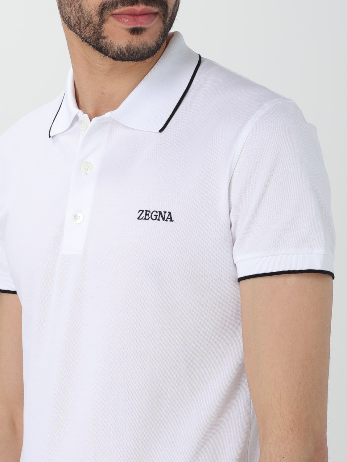 ZEGNA POLO SHIRT: Polo shirt men Zegna, White - Img 5