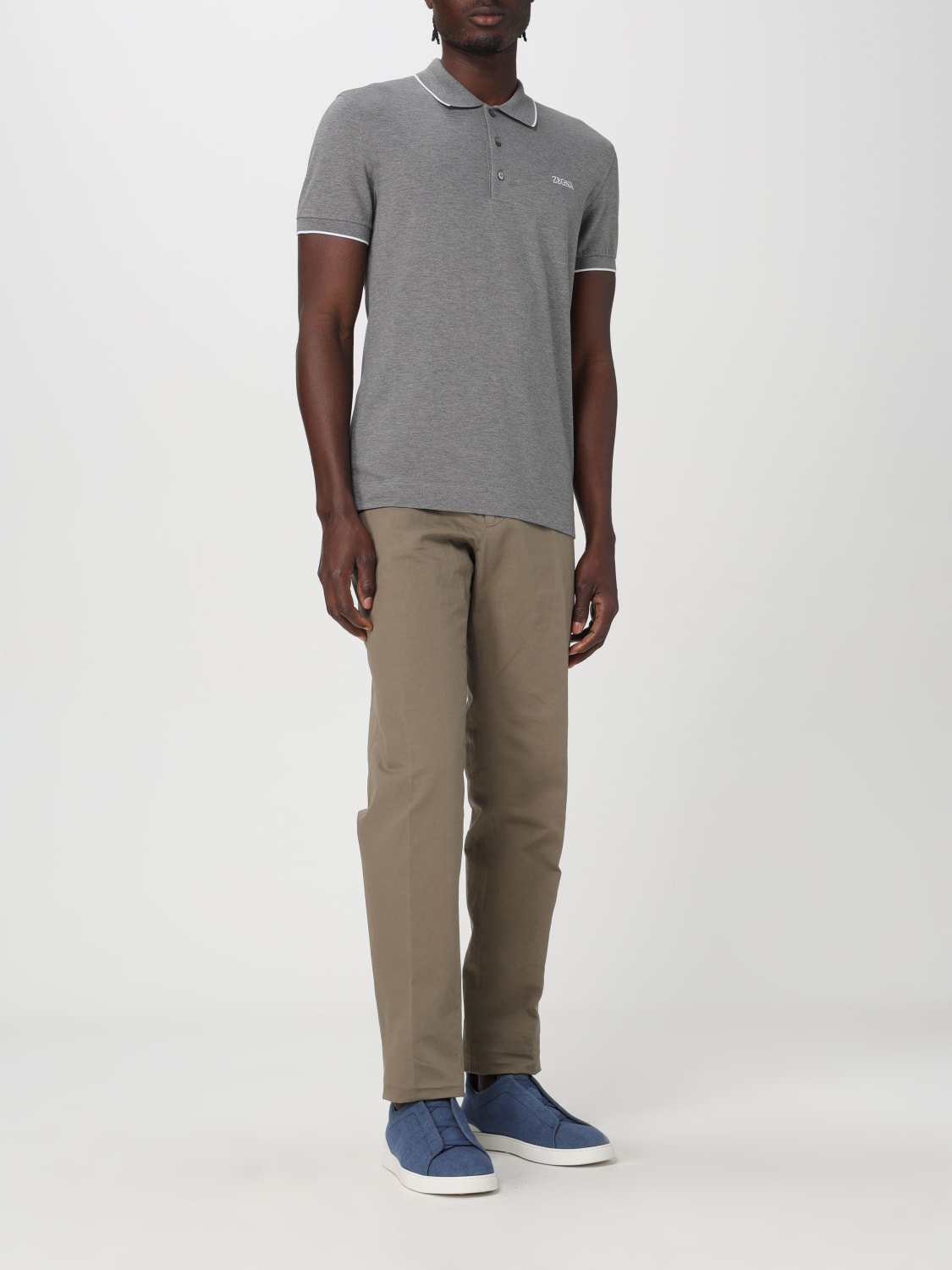 ZEGNA POLO SHIRT: Polo shirt men Zegna, Grey - Img 2