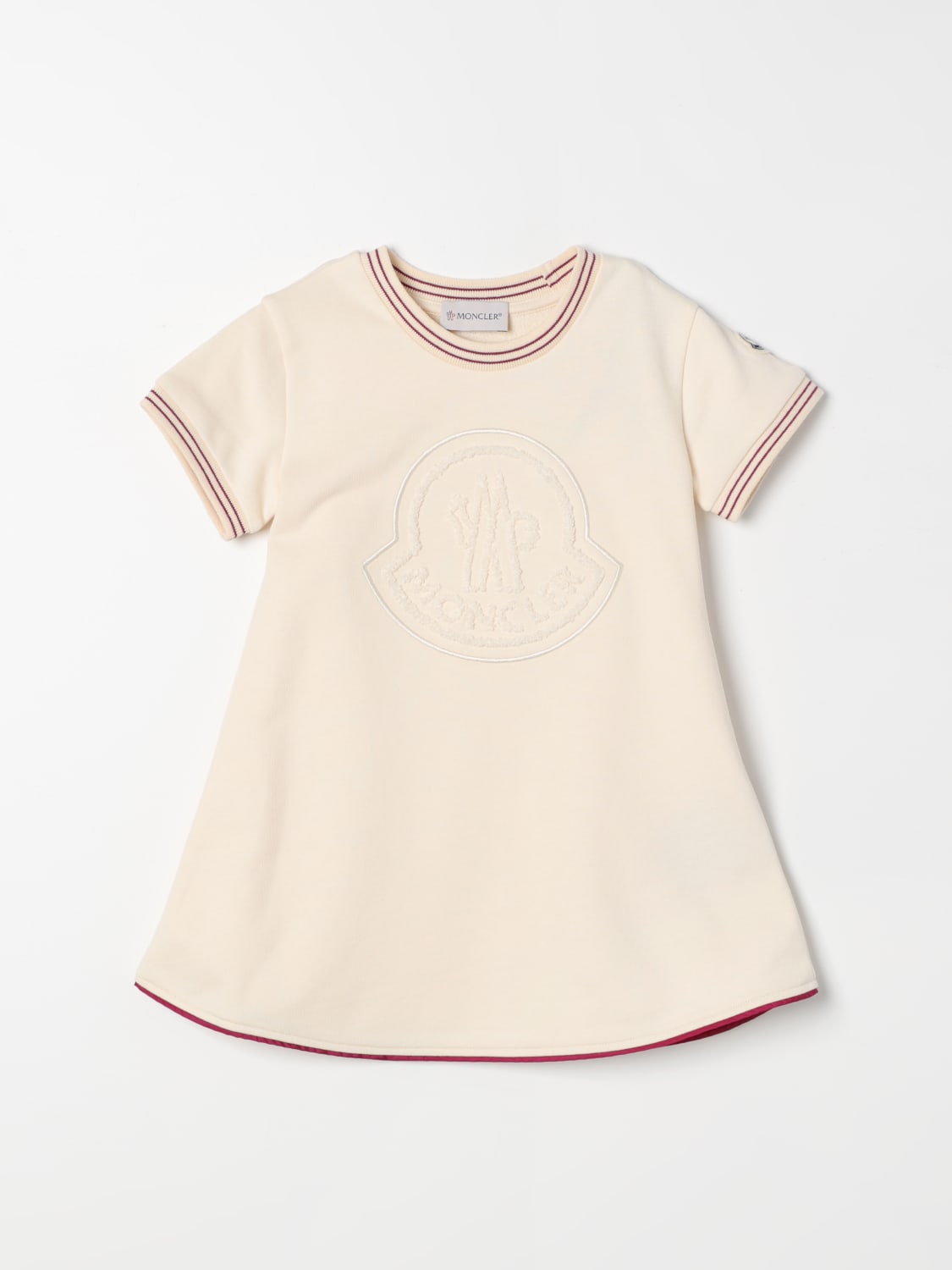 MONCLER ROBE: Robe enfant Moncler, Beige - Img 1