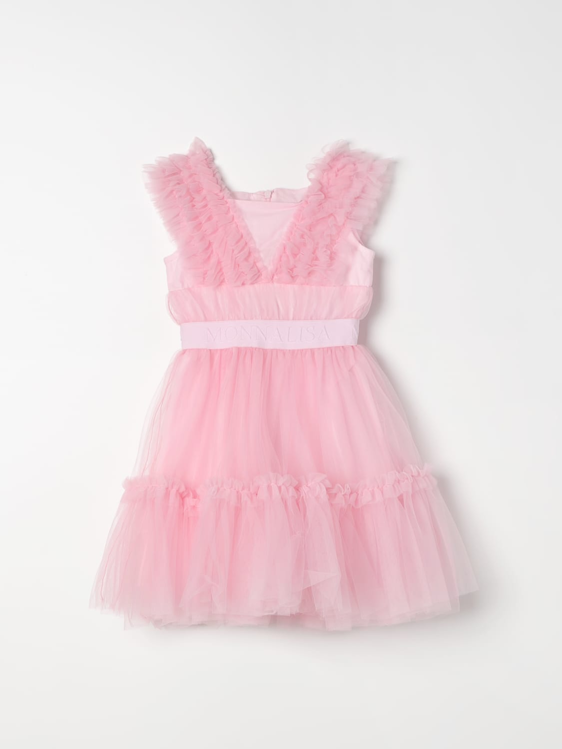 MONNALISA DRESS: Dress kids Monnalisa, Pink - Img 1