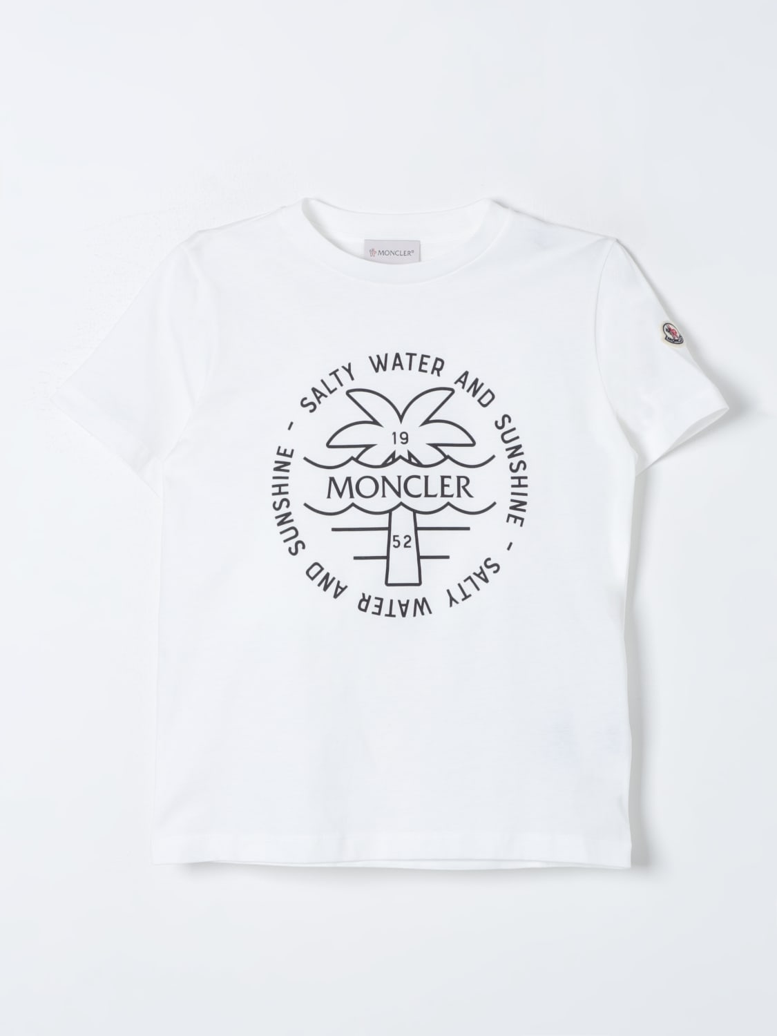 MONCLER CAMISETA: Camiseta niños Moncler, Natural - Img 1