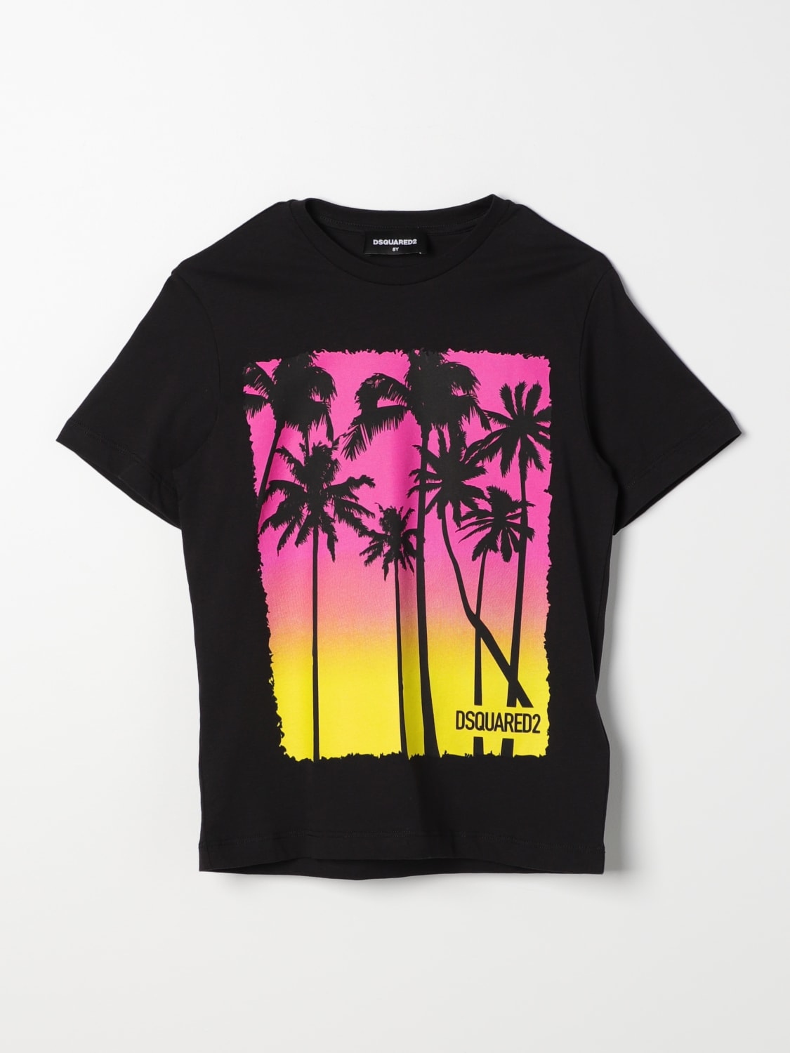 DSQUARED2 T-SHIRT: T-shirt kids Dsquared2 Junior, Black - Img 1