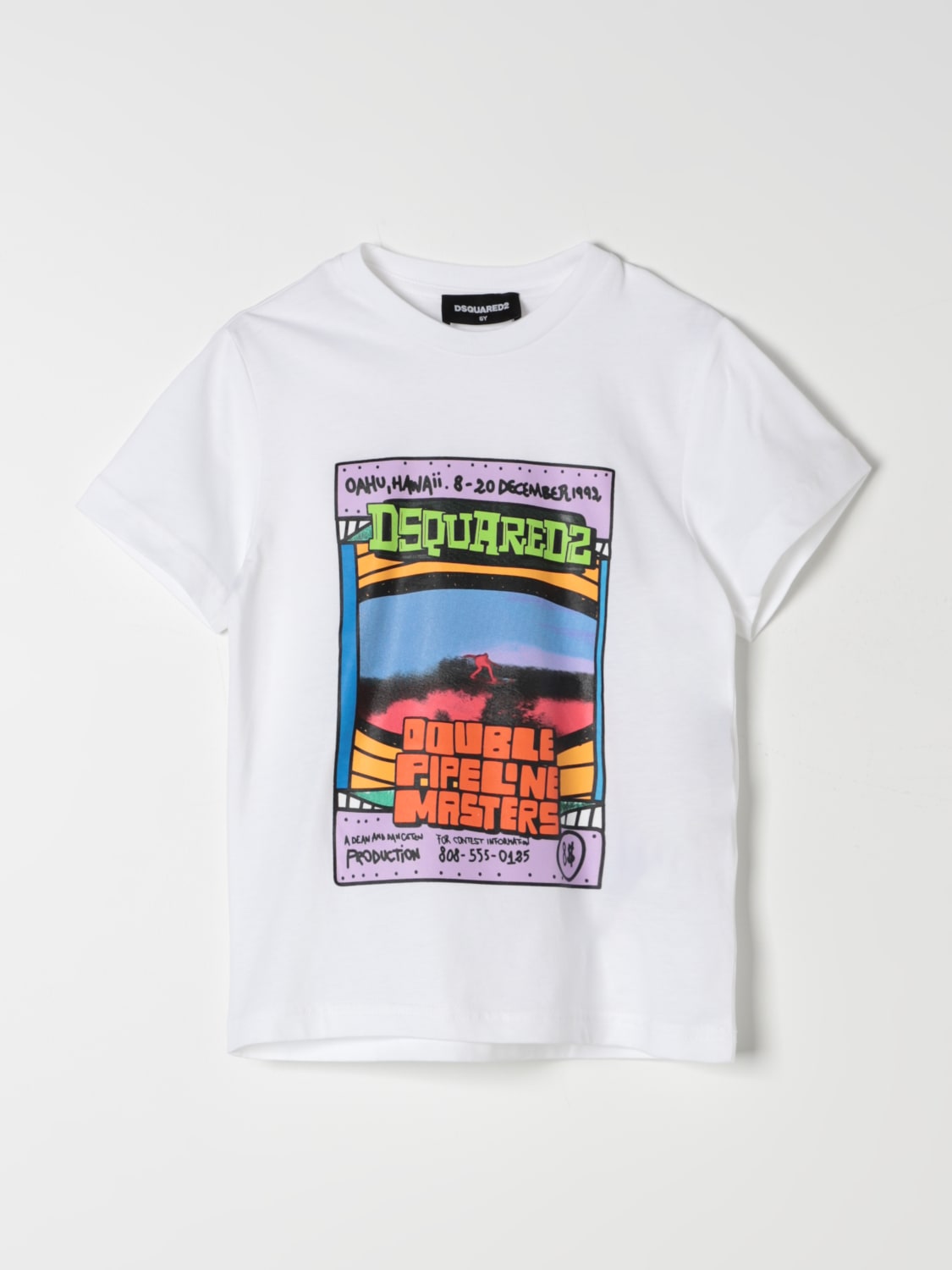 DSQUARED2 T-SHIRT: T-shirt kids Dsquared2 Junior, White - Img 1