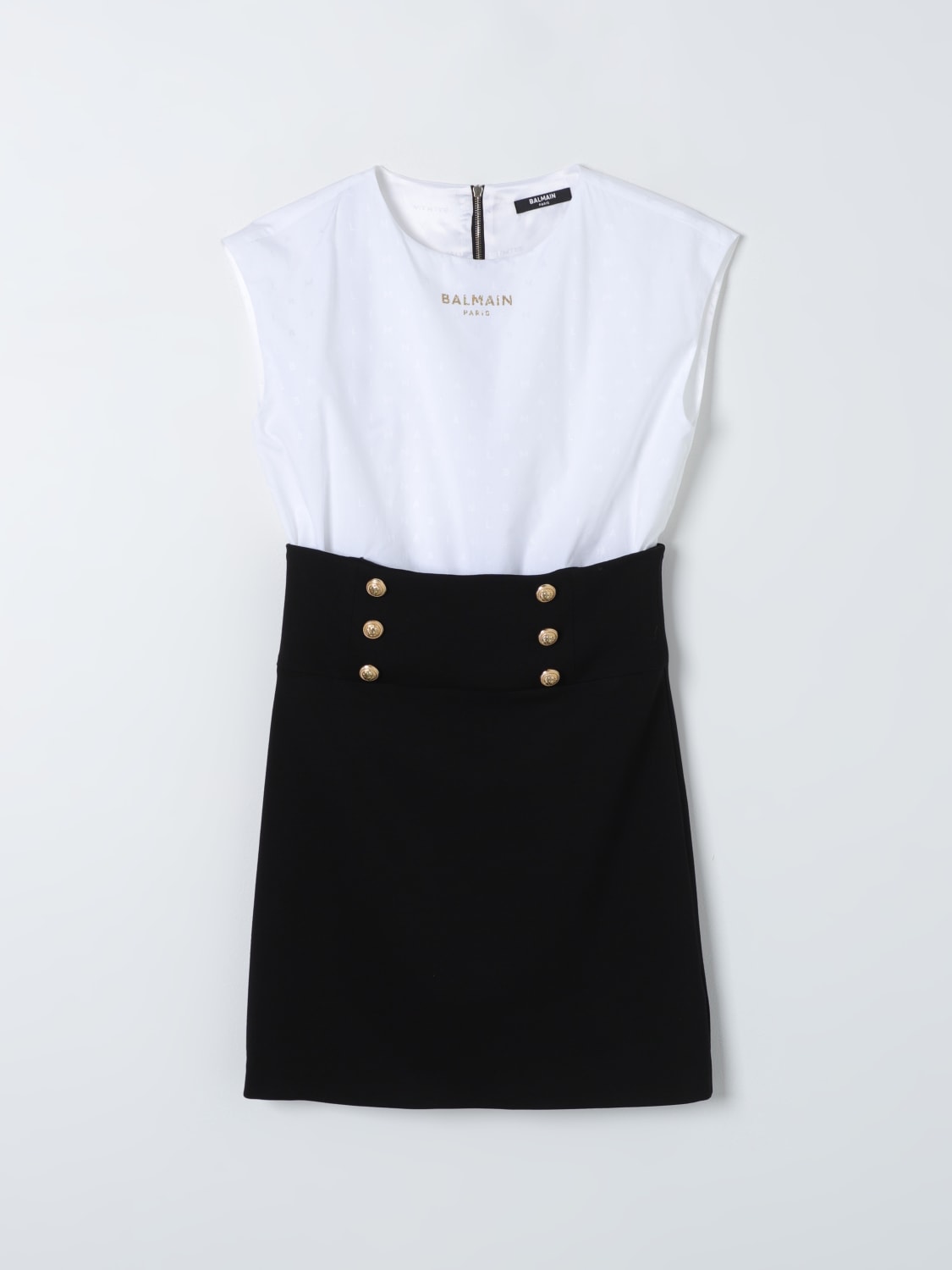 BALMAIN DRESS: Dress kids Balmain Kids, Black - Img 1