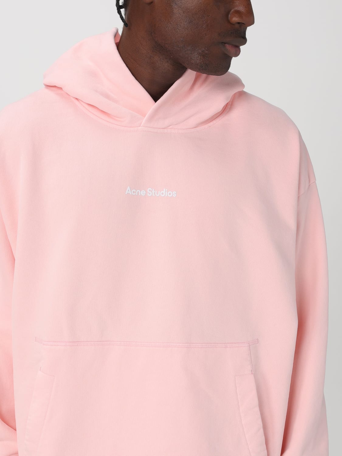 ACNE STUDIOS Sweatshirt men Pink Acne Studios sweatshirt BI0198 online at GIGLIO.COM