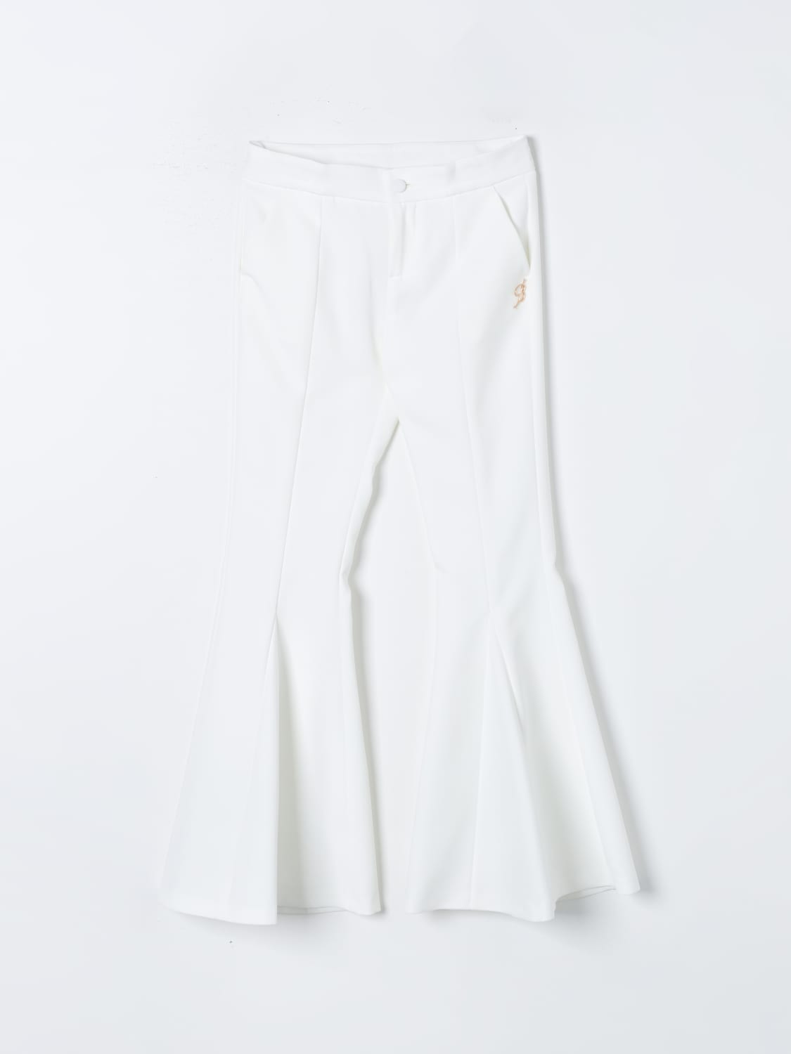 MISS BLUMARINE PANTS: Pants kids Miss Blumarine, White - Img 1