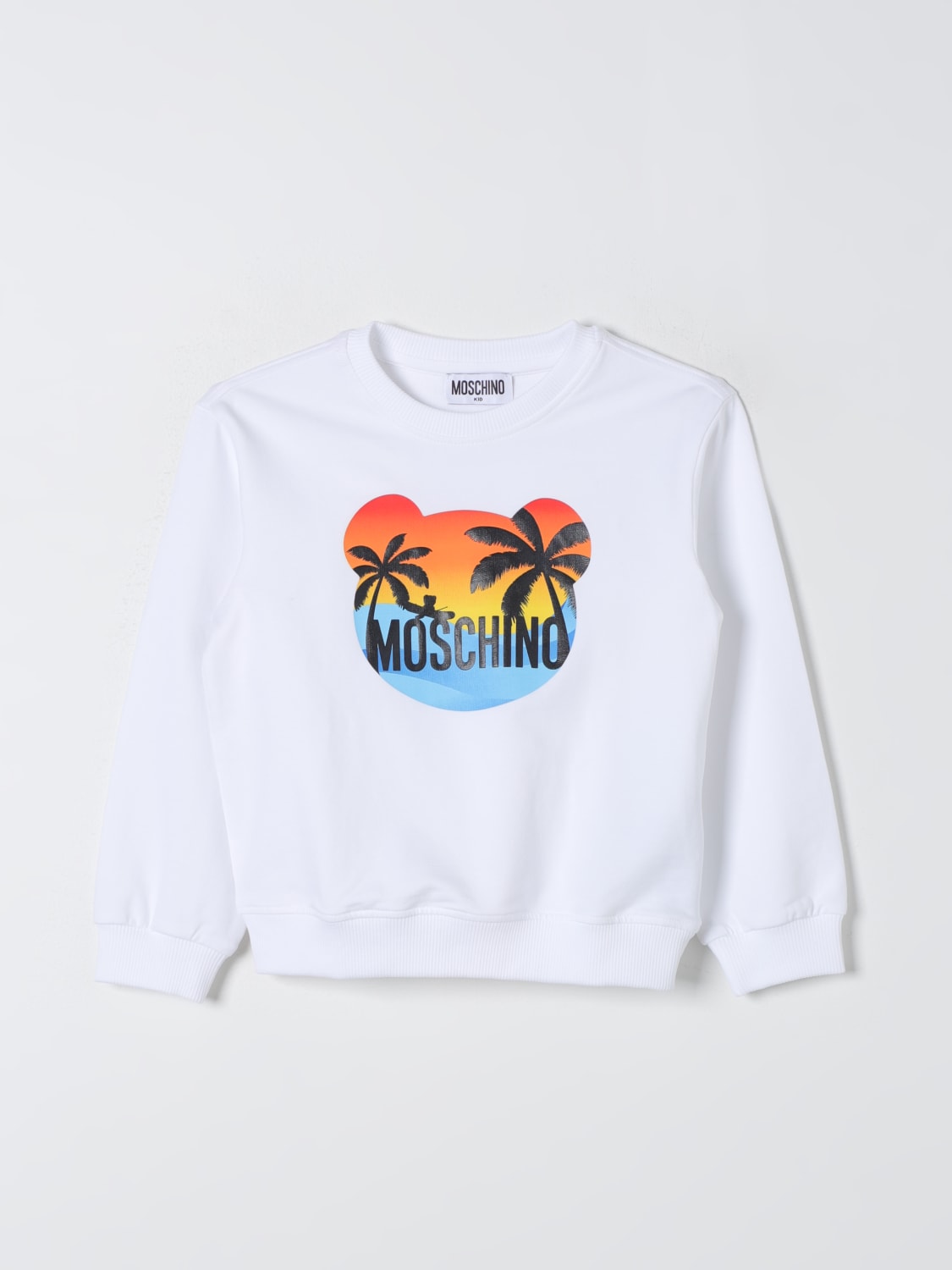 MOSCHINO PULL: Pull enfant Moschino Kid, Blanc - Img 1