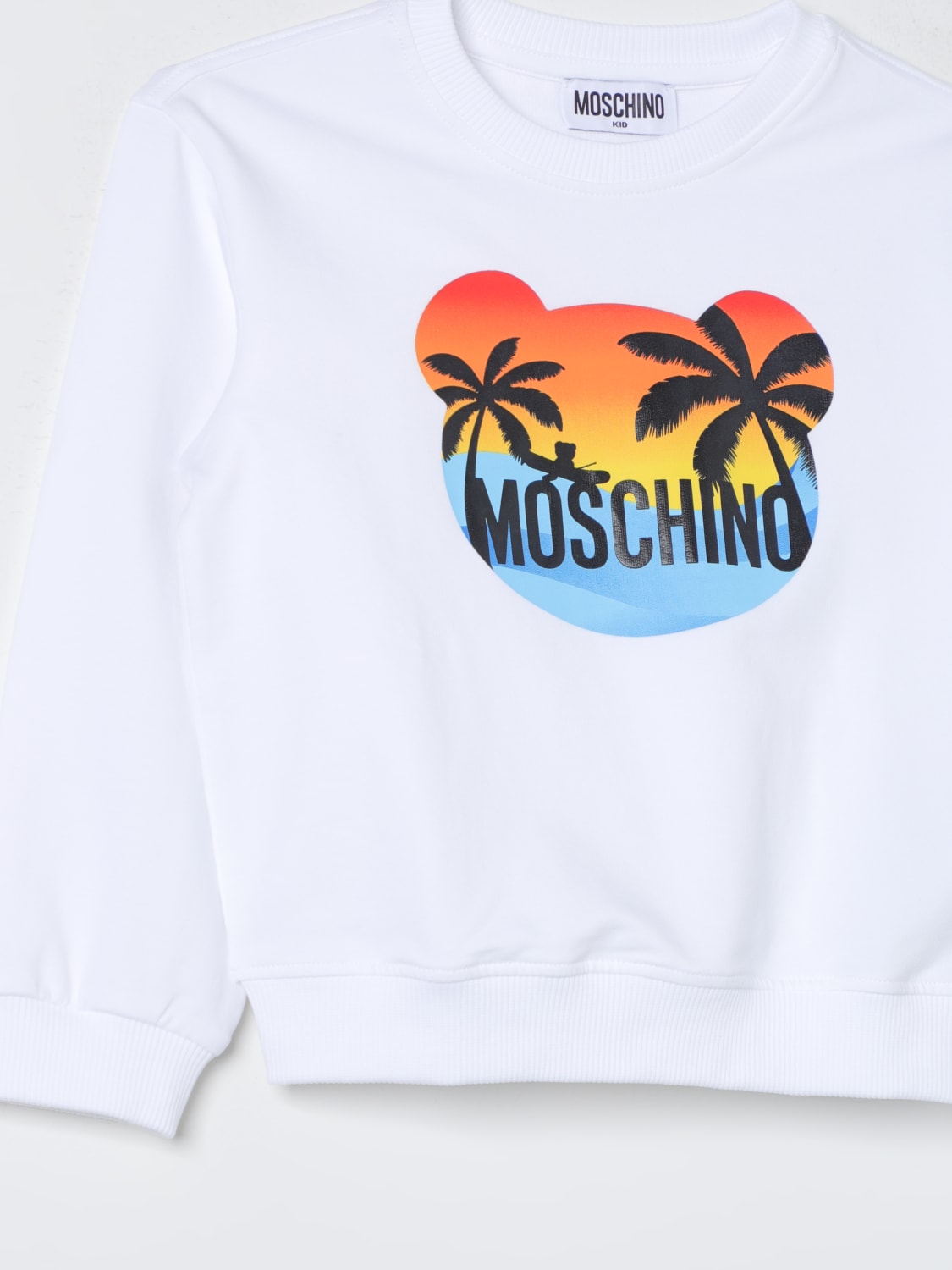 MOSCHINO PULL: Pull enfant Moschino Kid, Blanc - Img 3