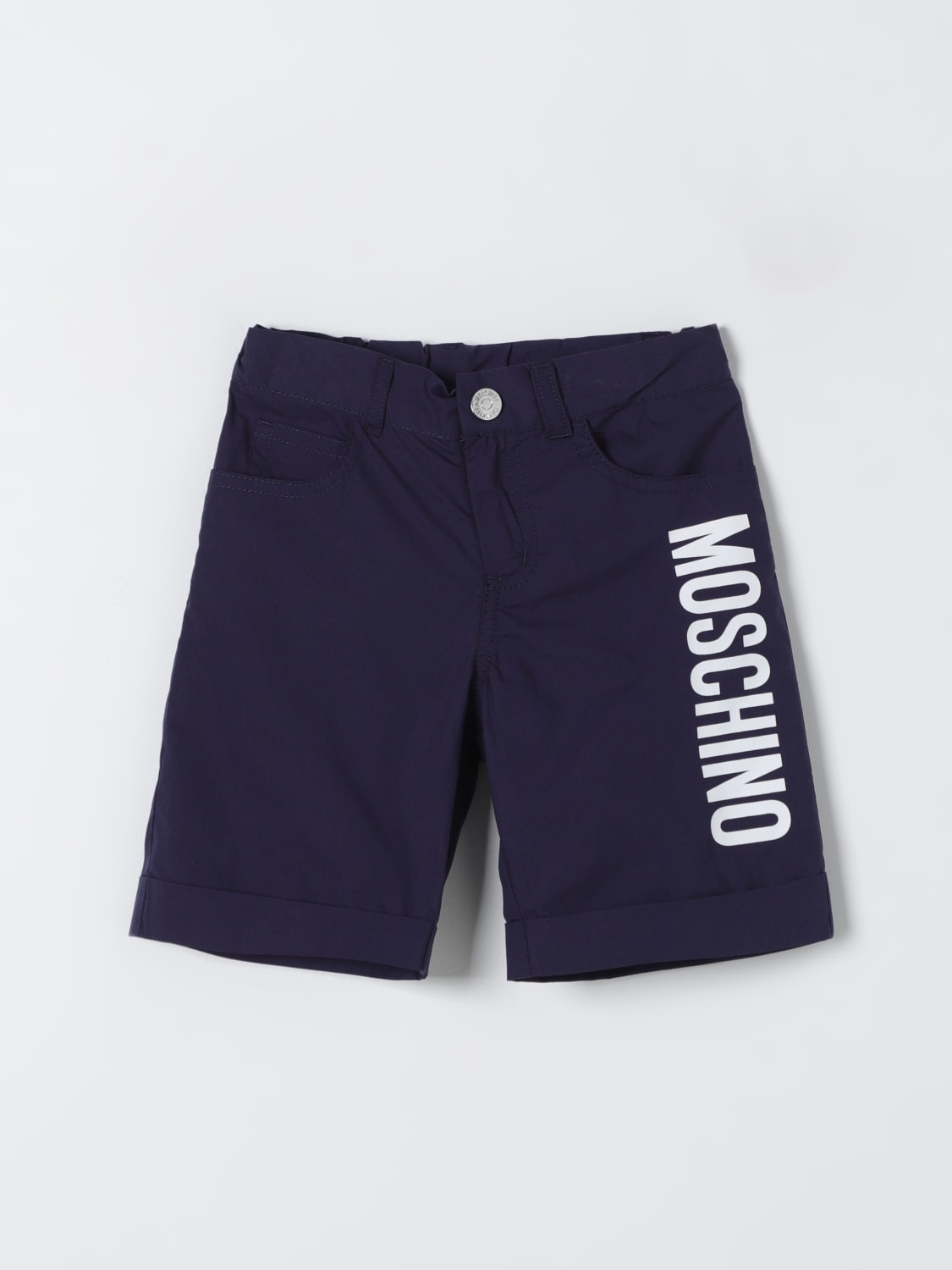 MOSCHINO ショートパンツ: パンツ ボーイ Moschino Kid, ブルー - Img 1