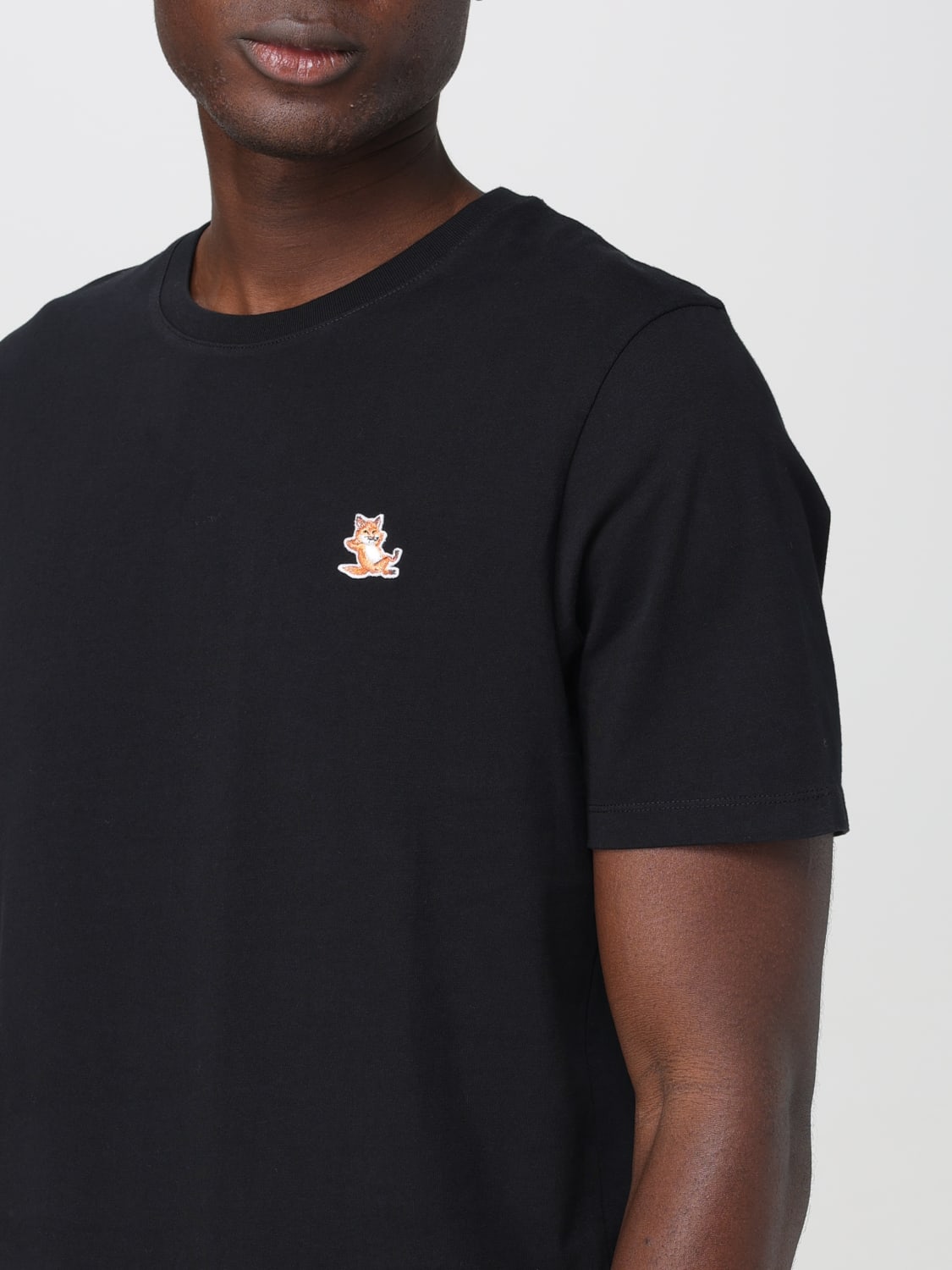 MAISON KITSUNÉ: T-shirt men - Black | Maison Kitsuné t-shirt