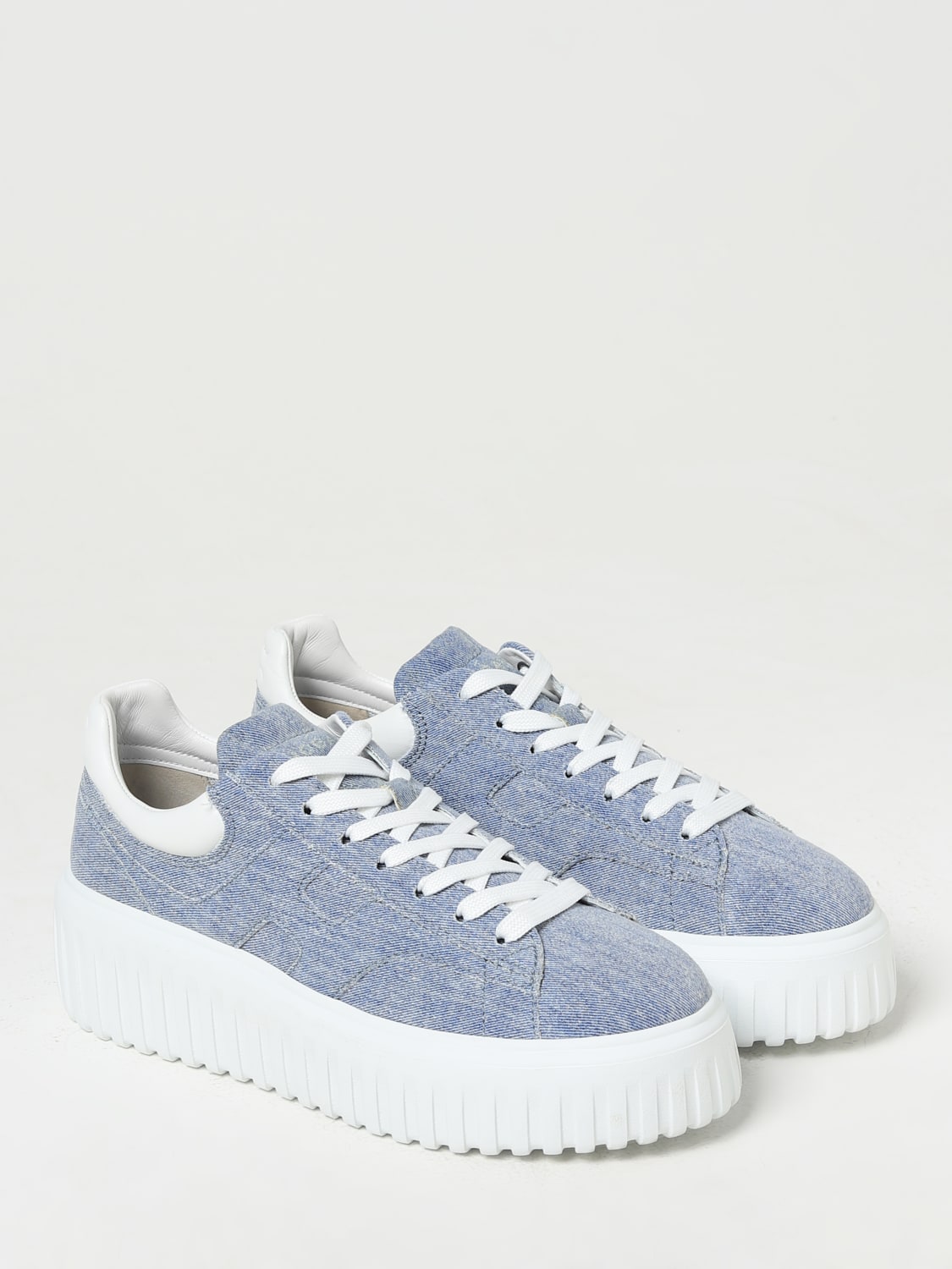 HOGAN SNEAKERS: Shoes woman Hogan, Gnawed Blue - Img 2