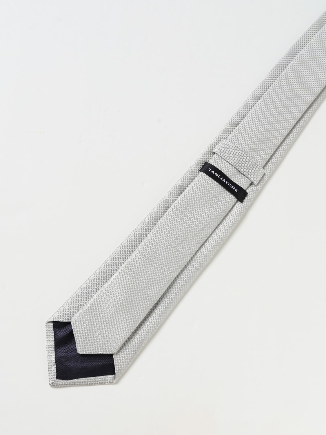 TAGLIATORE CRAVATTA: Cravatta Tagliatore in seta jacquard, Perla - Img 2