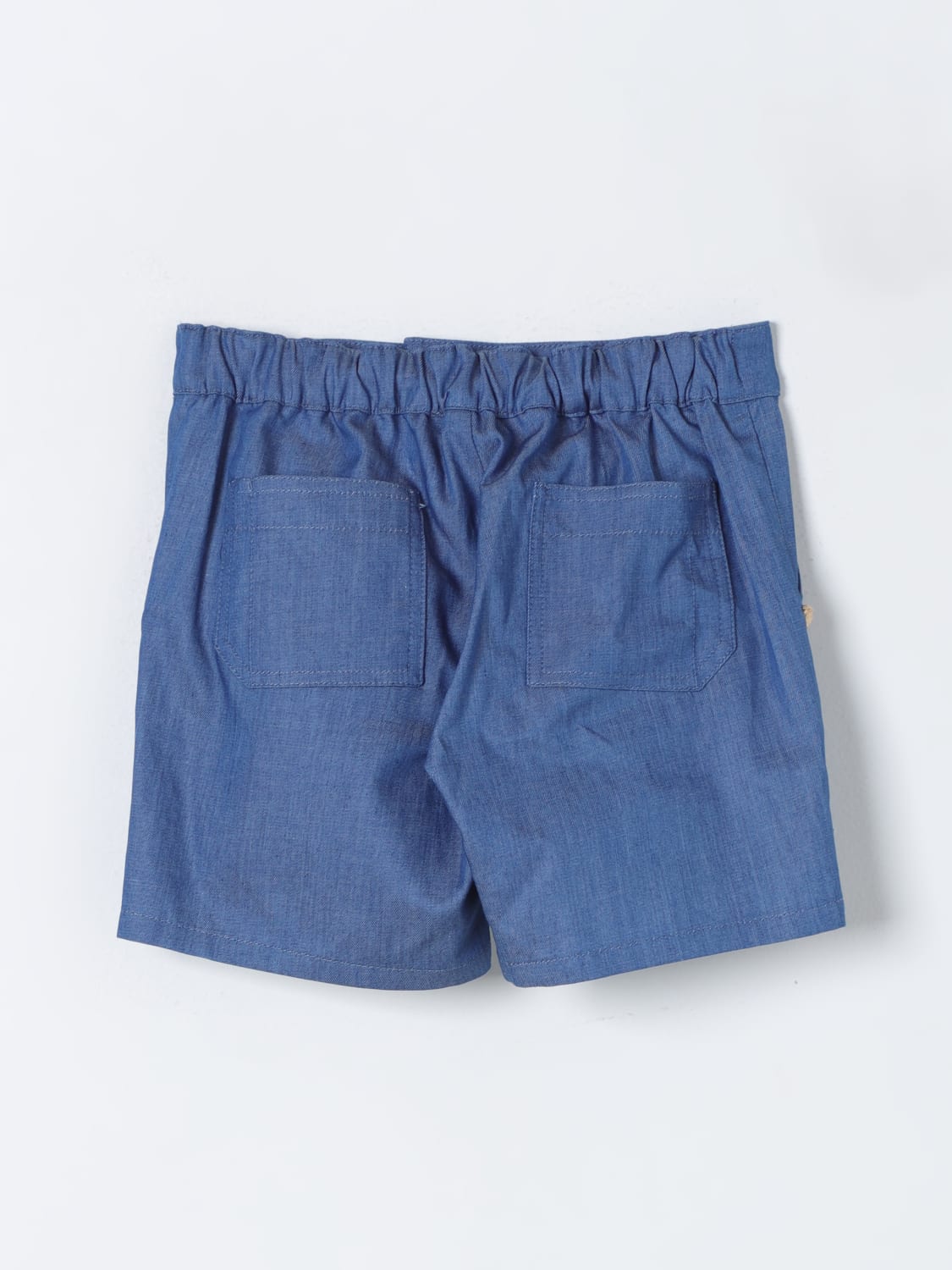 VERSACE PANTALONCINI: Pantaloncino Versace in cotone con Medusa , Celeste - Img 2