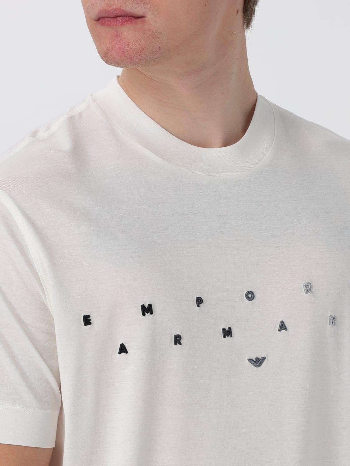 EMPORIO ARMANI CAMISETA: Camiseta hombre Emporio Armani, Blanco - Img 4