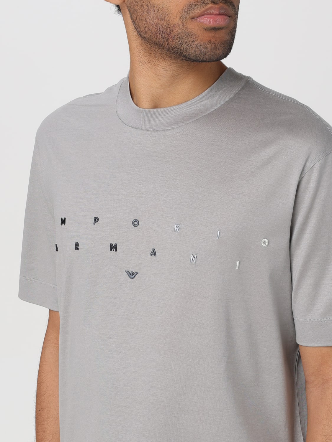 EMPORIO ARMANI CAMISETA: Camiseta hombre Emporio Armani, Gris - Img 3