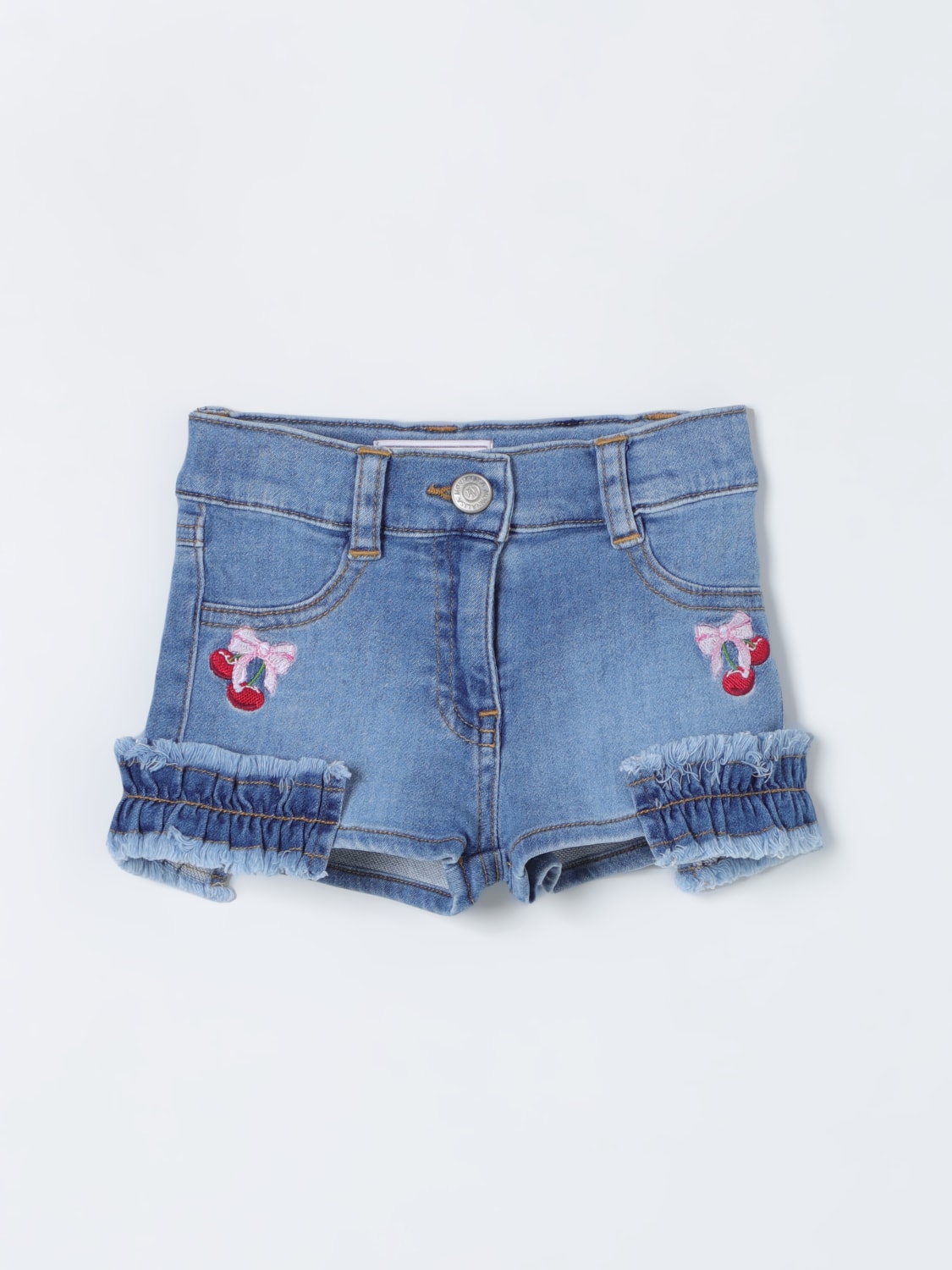 MONNALISA SHORTS: Monnalisa baby shorts, Denim - Img 1