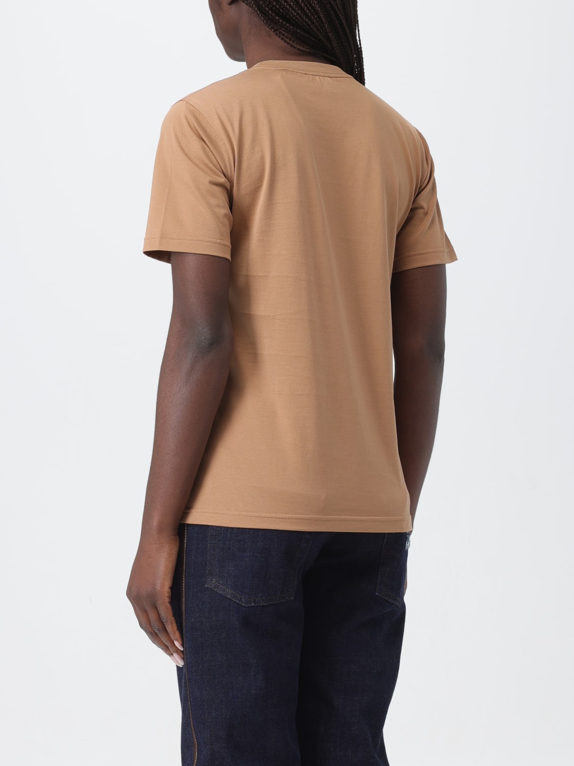 BURBERRY: T-shirt woman - Brown | Burberry t-shirt 8080427