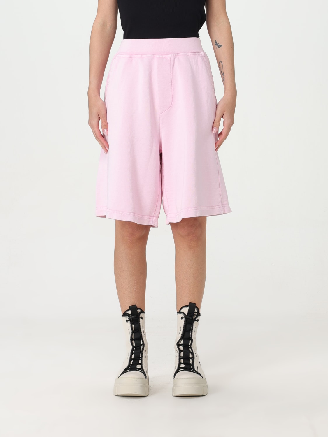 ショートパンツ DSQUARED2 Woman Short Pink S72MU0504S25539 396 Dsquared2アウトレット:ショートパンツ レディース - ピンク