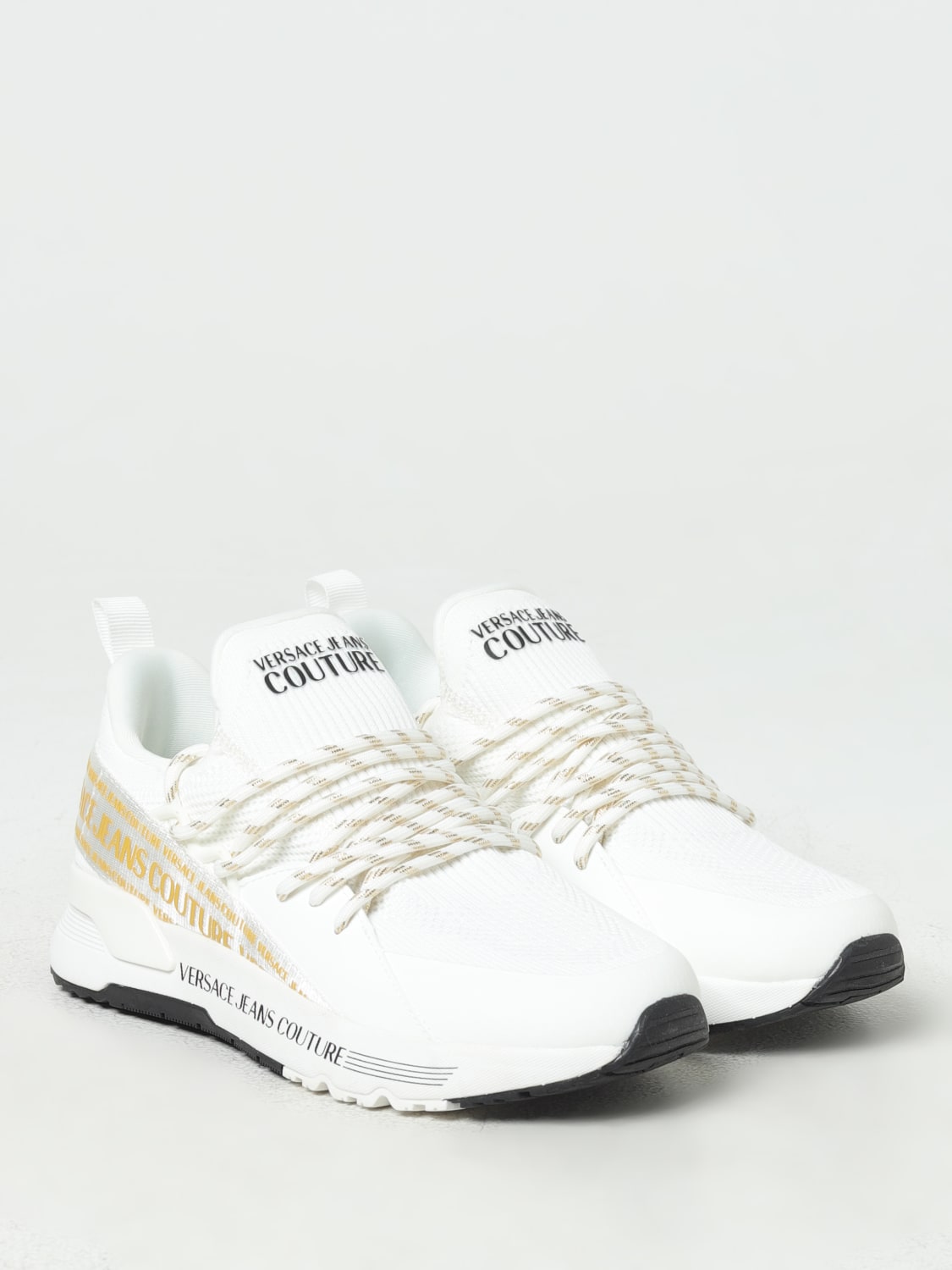 VERSACE JEANS COUTURE SNEAKERS: Sneakers Versace Jeans Couture in mesh , Bianco - Img 2