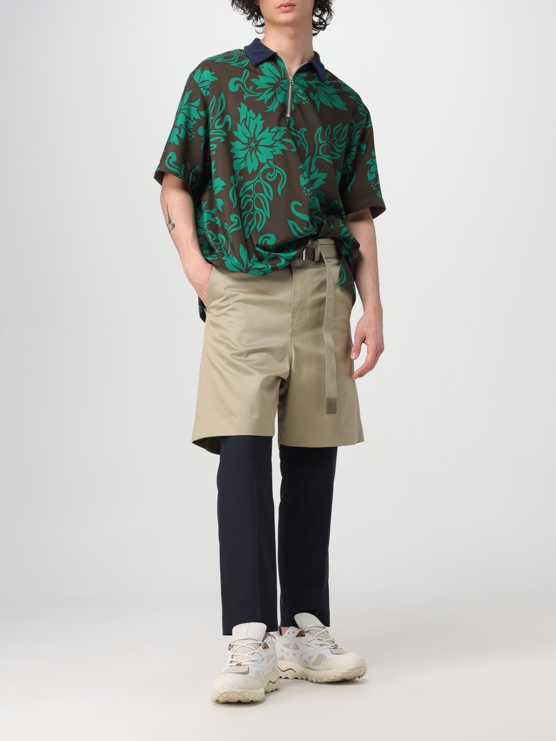 SACAI POLO SHIRT: Polo shirt men Sacai, Green - Img 2